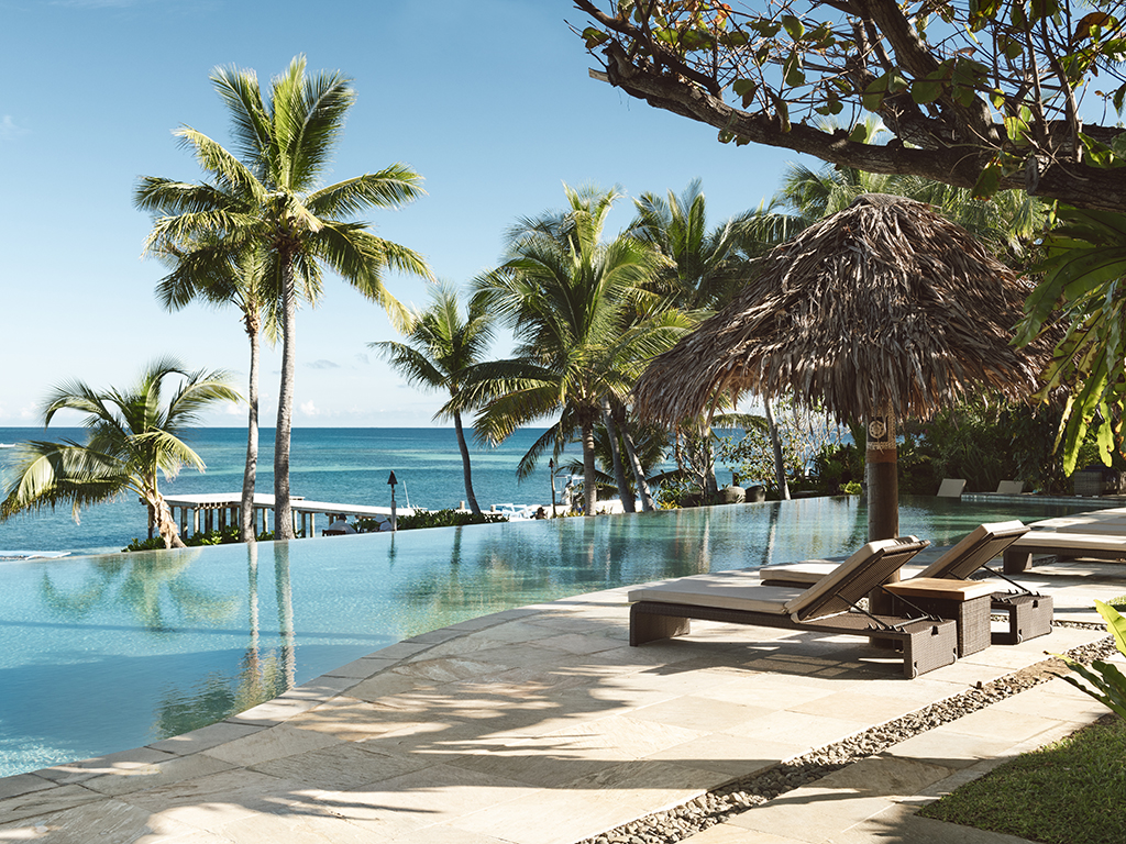 The central pool area with the jetty beyond. Photo / Supplied