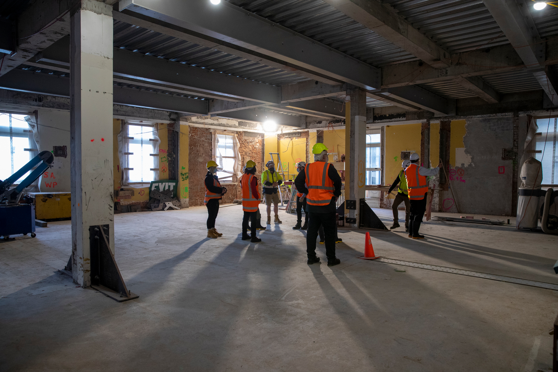 The auditorium of the Wellington Town Hall, which is three years into reconstruction. Photo / Mark Mitchell
