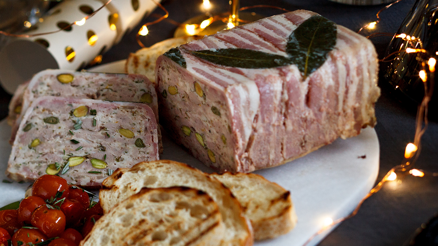 Chicken, pork and pistachio terrine recipe