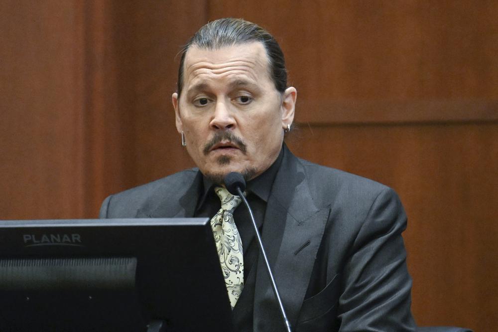 Actor Johnny Depp testifies during a hearing at the Fairfax County Circuit Court in Fairfax. Photo / AP