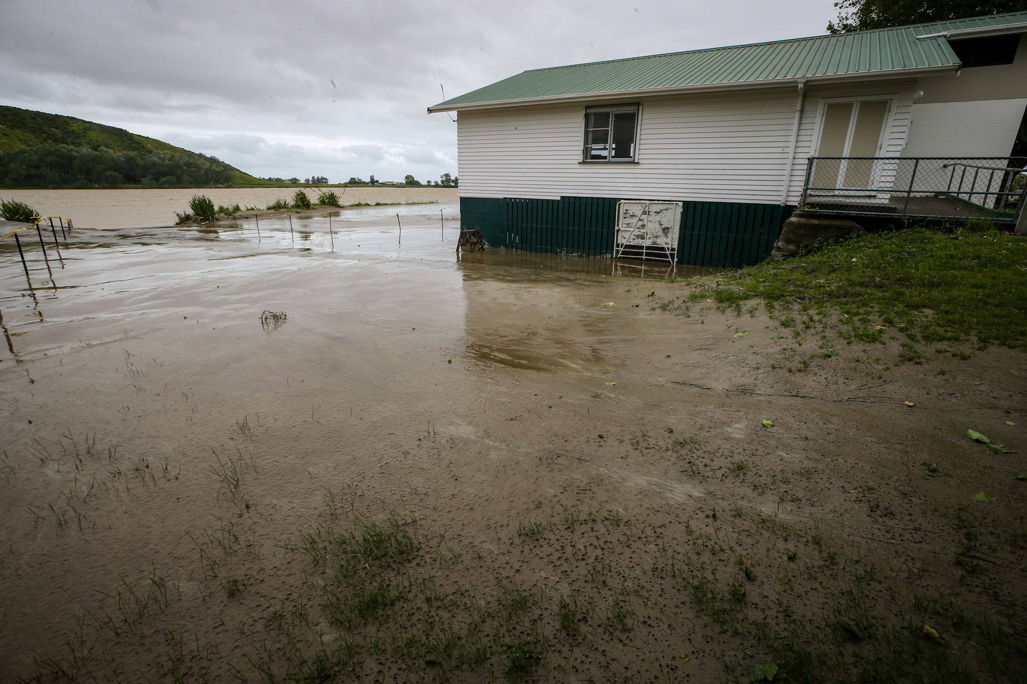 The Wairoa Yacht Club off Kopu Rd is alongside, and all-but in, the Wairoa River. Photo / Paul Taylor