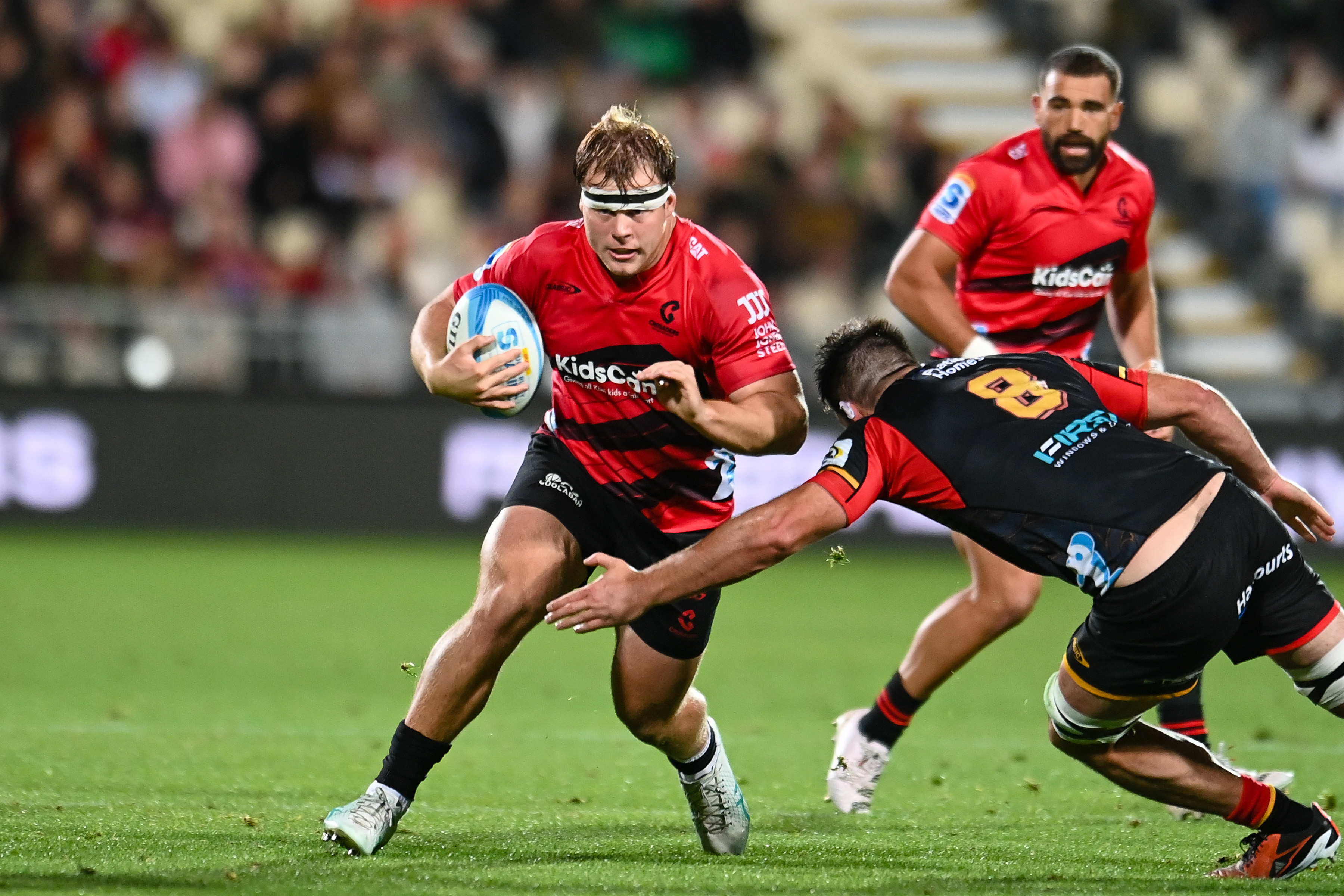 George Bell in action for the Crusaders. Photo / Photosport
