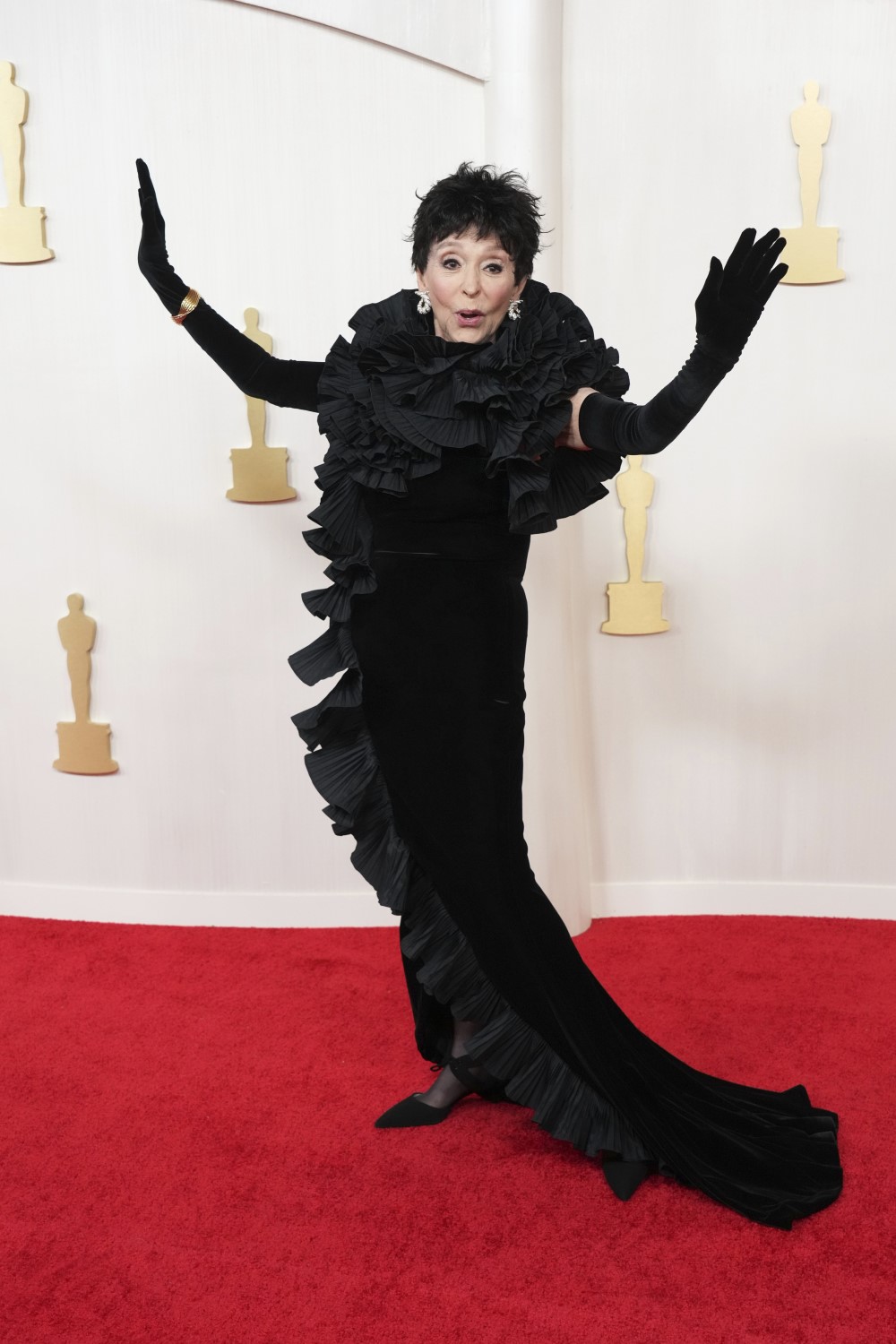 Rita Moreno arrives at the Academy Awards in Los Angeles. Photo / AP