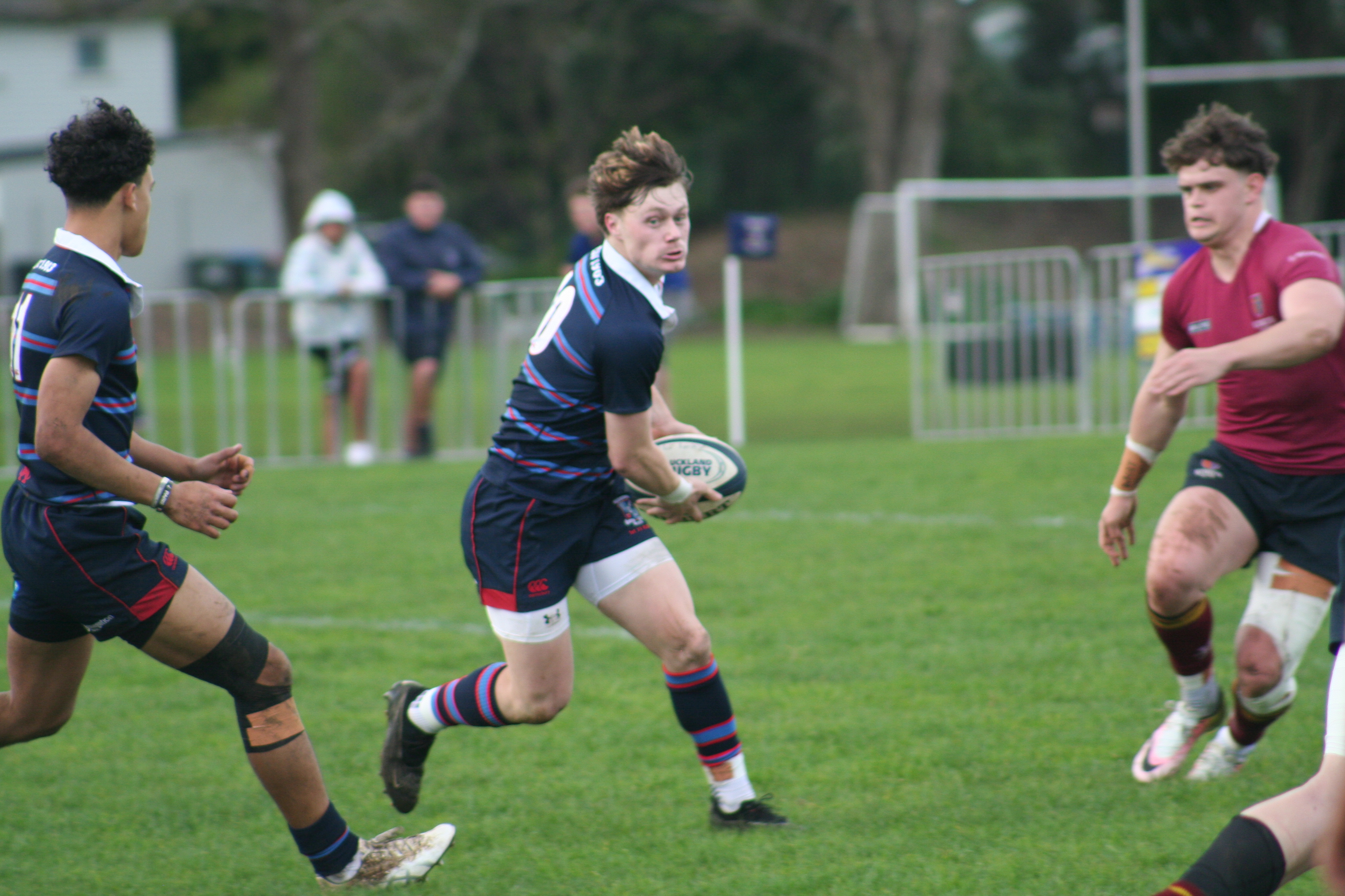Cohen Norrie was a young gun when playing for the Sacred Heart College First XV. Photo / Bruce Holloway