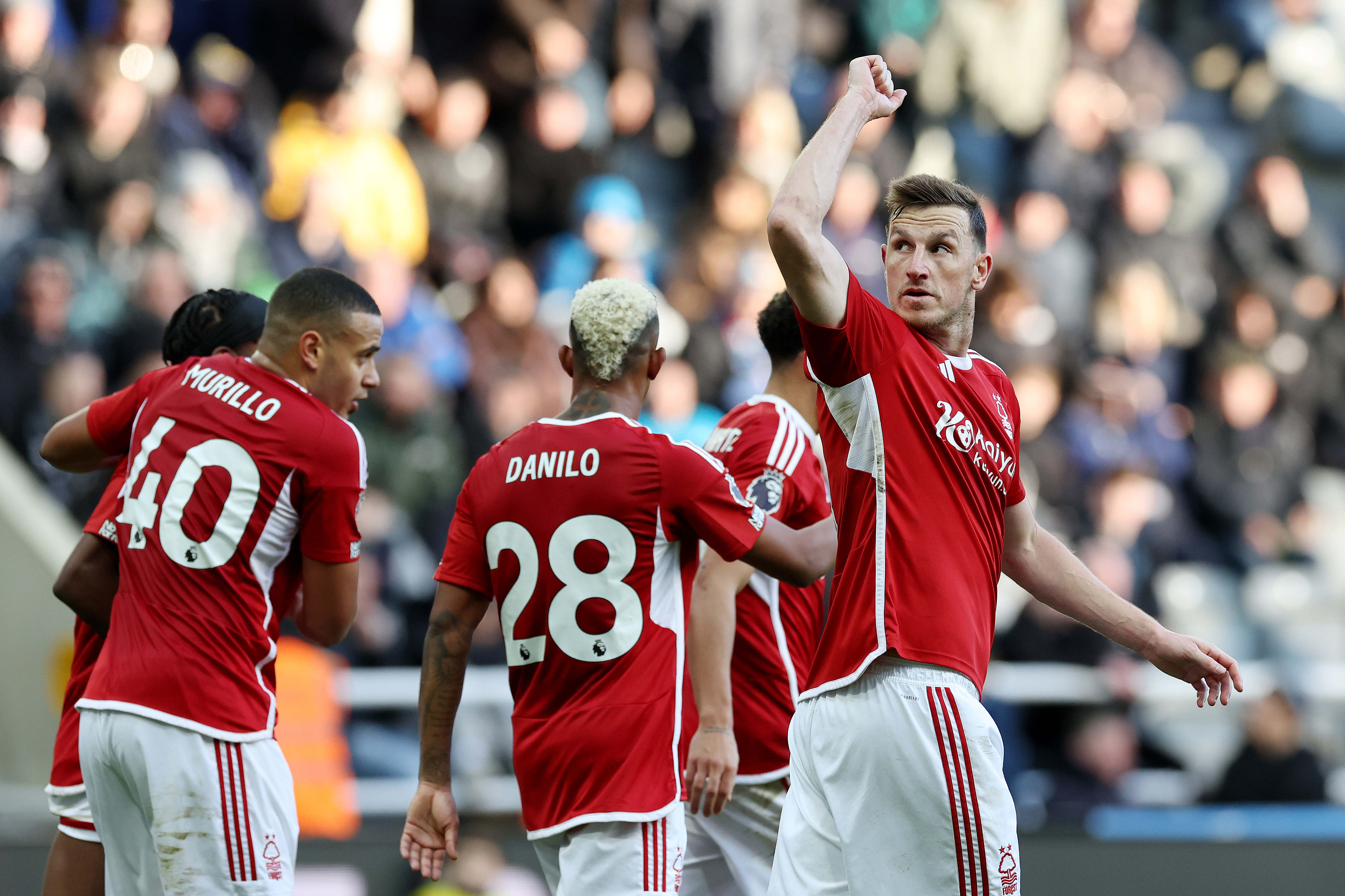 Chris Wood scored a brilliant hat-trick against Newcastle. Photo / Getty Images
