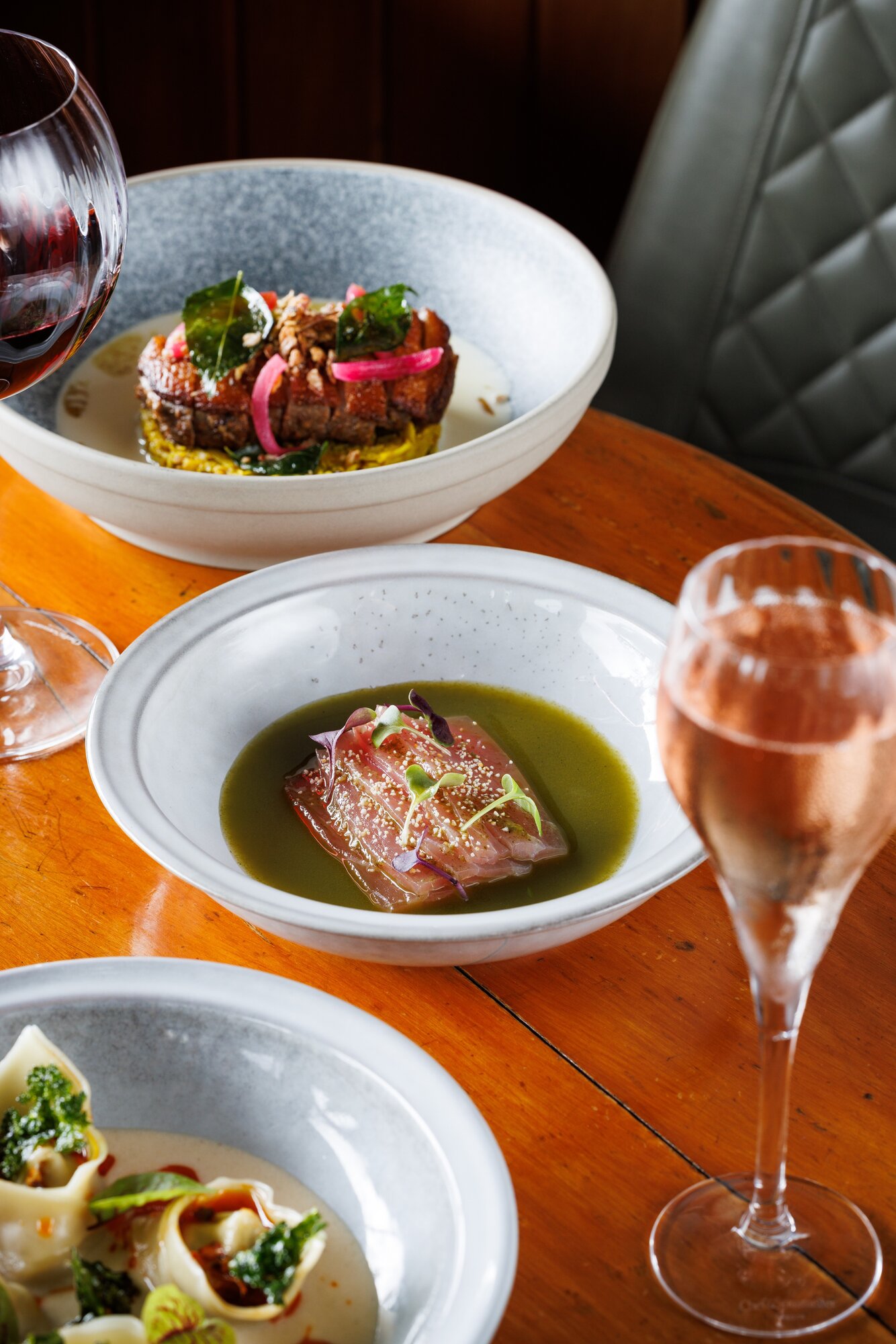 Ohui's yellowfin tuna crudo. Photo / Babiche Martens