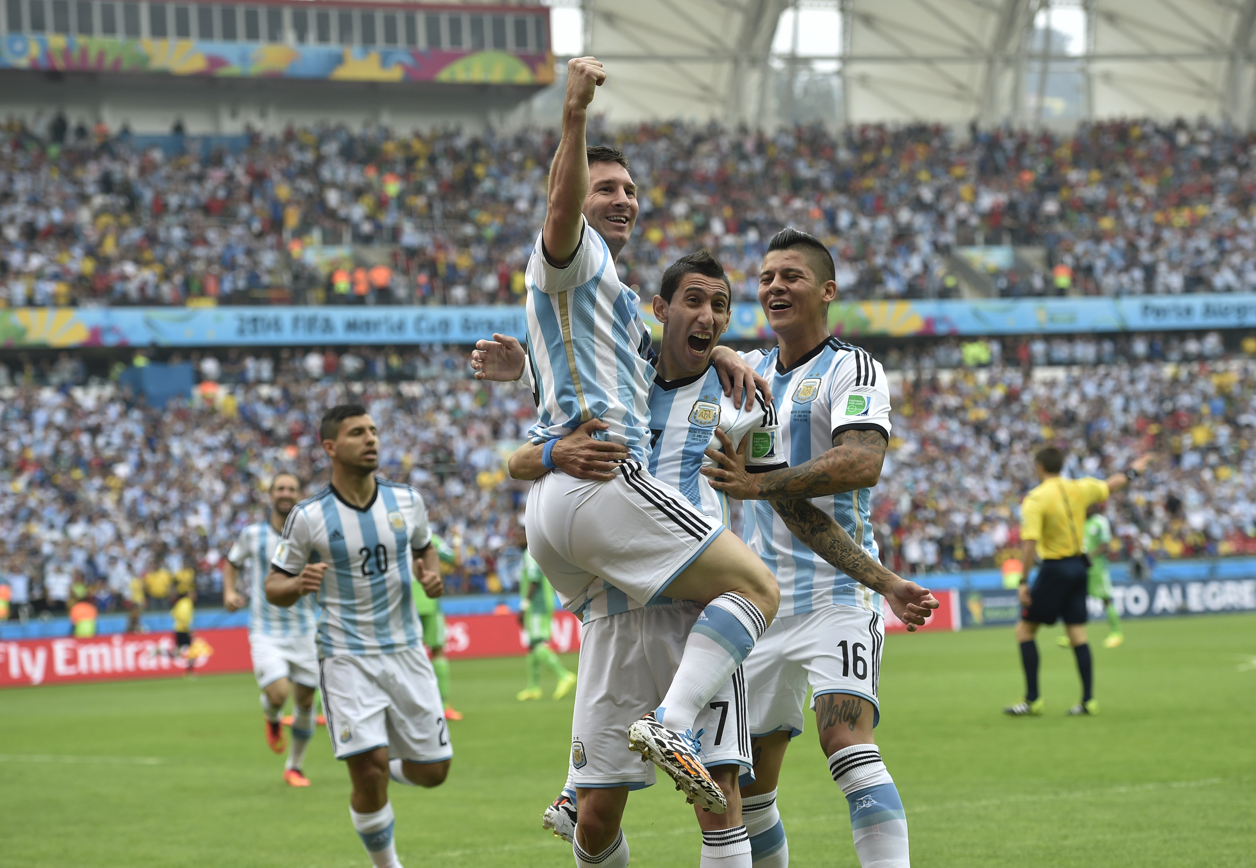 Messi Argentina 2014 WORLD CUP SEMIFINAL ADIZERO PLAYER ISSUE