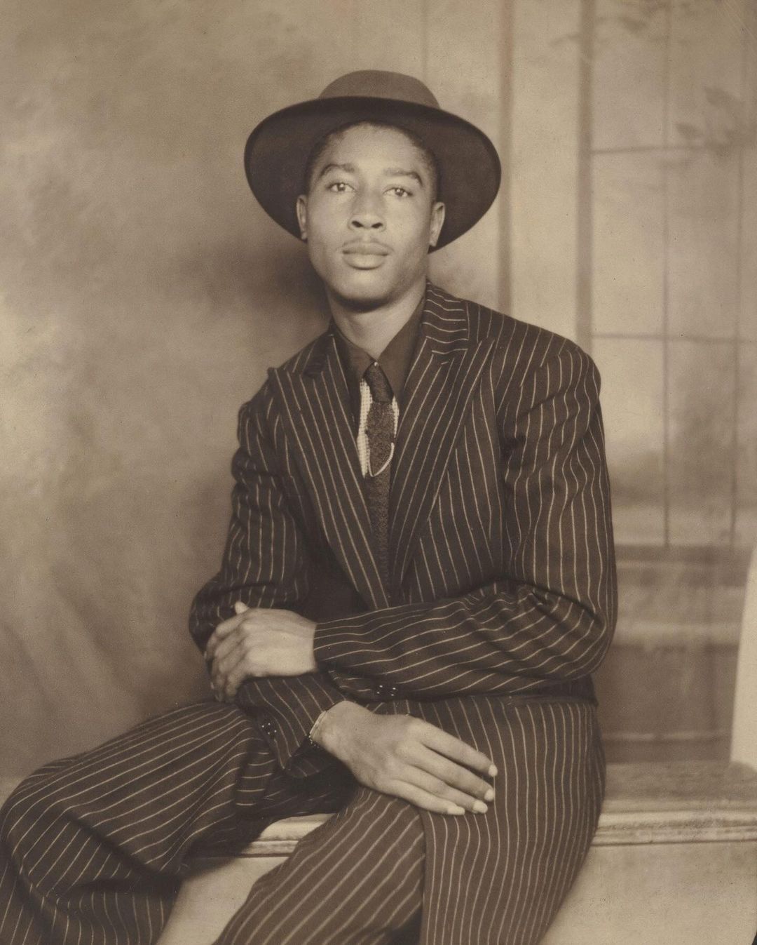 Gelatin silver print portrait of an unknown American man from The Metropolitan Museum of Art's Twentieth Century Photograph Fund. Photo / @vogue