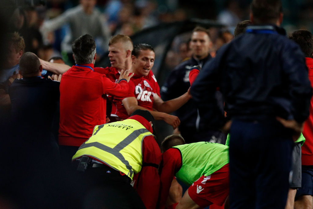 Incredible Scenes As Ball Boy Tackled In Ffa Cup Final Madness Nz Herald