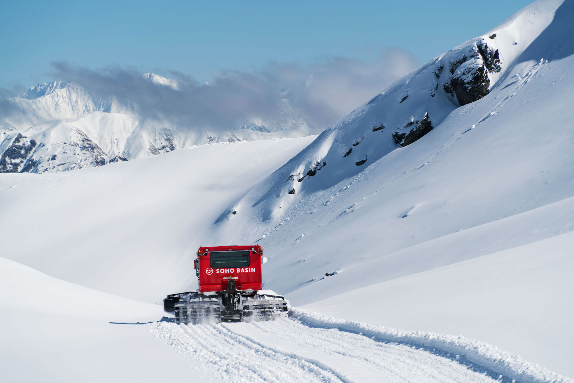 Board a private heated cat to fresh snow at Soho Basin. Photo / Supplied