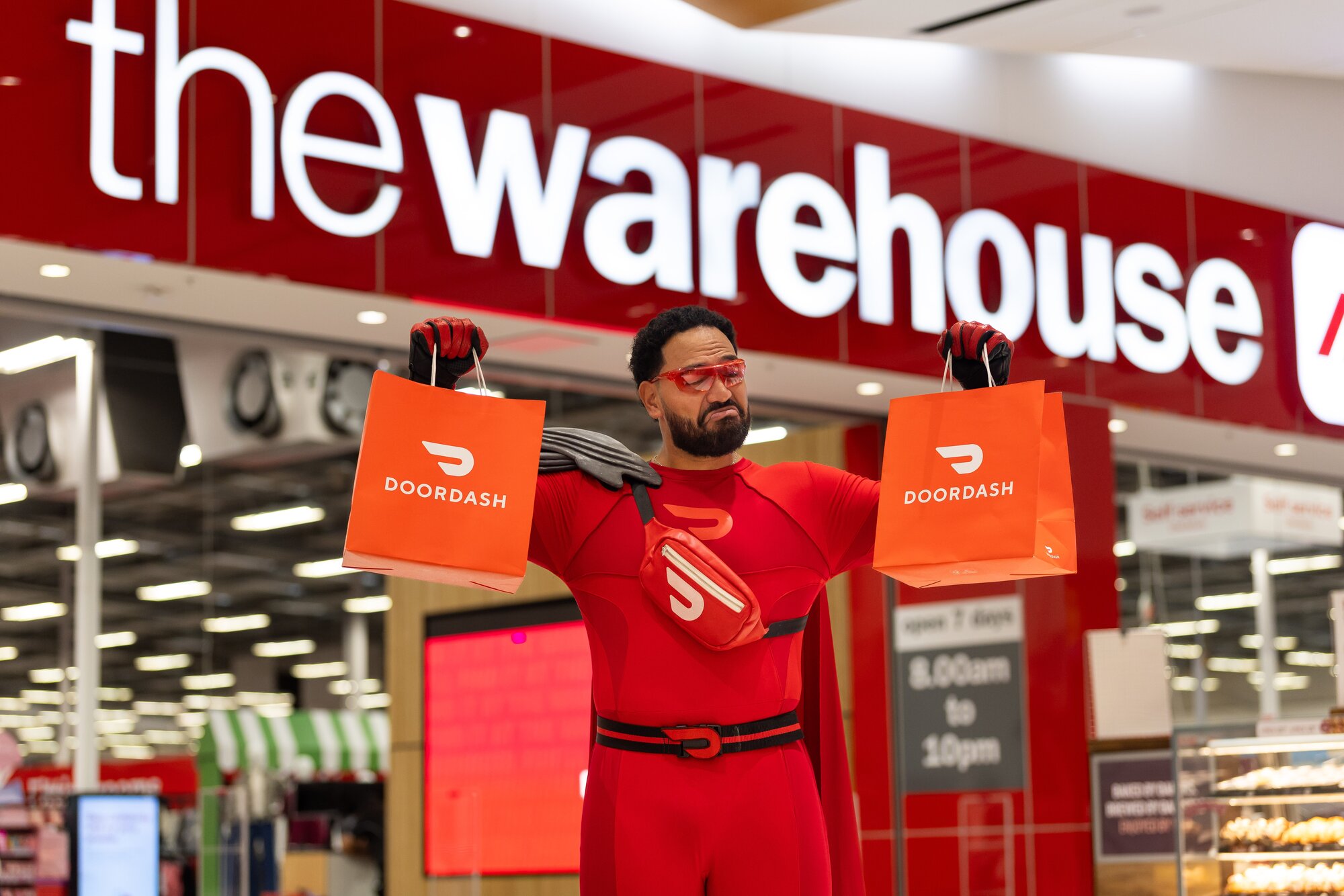 DoorDash has announced that about 20,000 The Warehouse products are now available, from everyday essentials to toys and clothing.