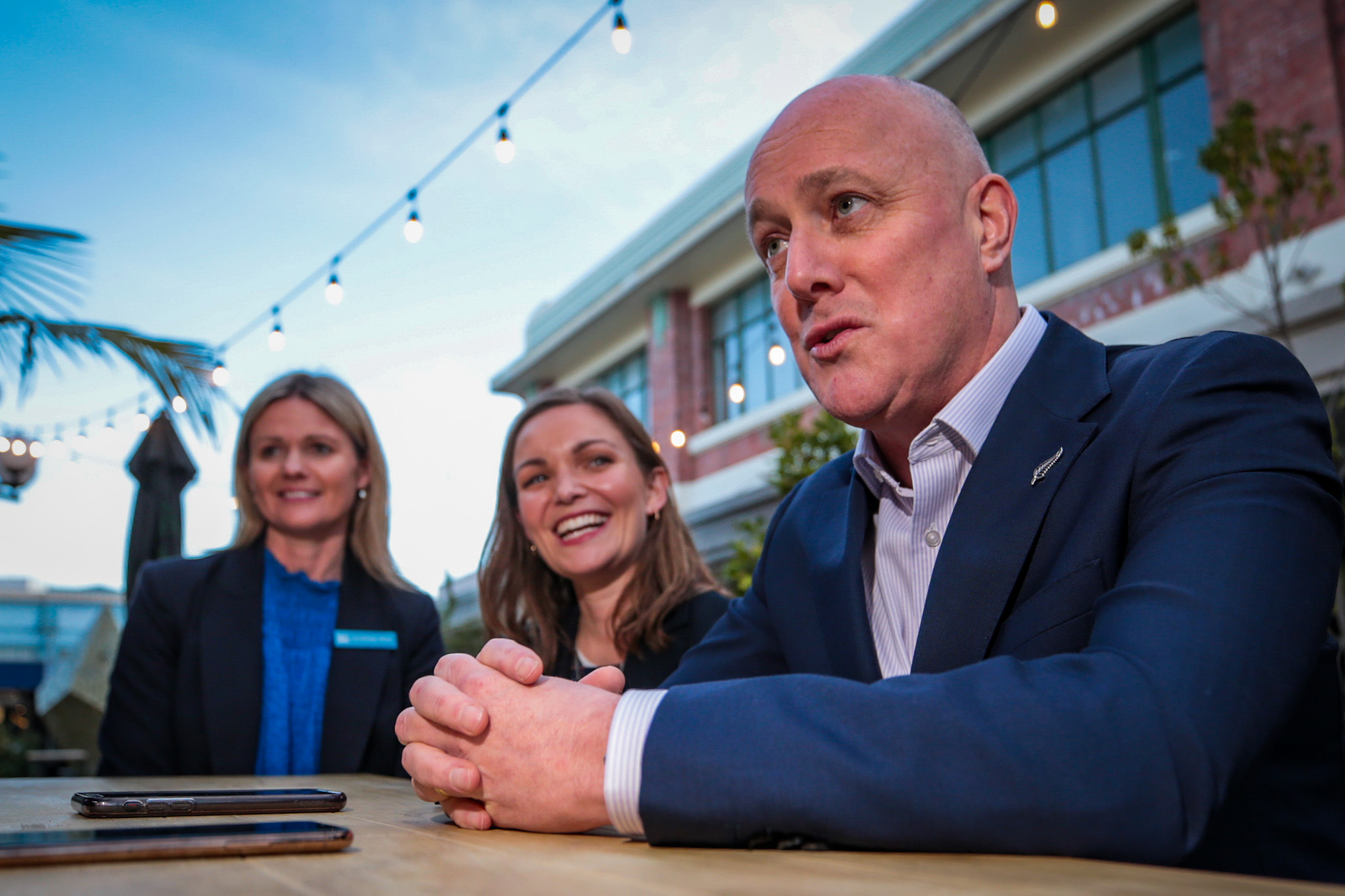 National leader Christopher Luxon’s popularity remained at 20 per cent while Hipkins had dropped three points to 21 per cent. Photo / Paul Taylor