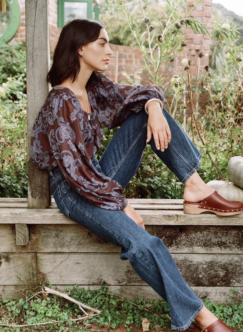 Mahsa's Liberty paisely print Folk blouse. Photo / Supplied