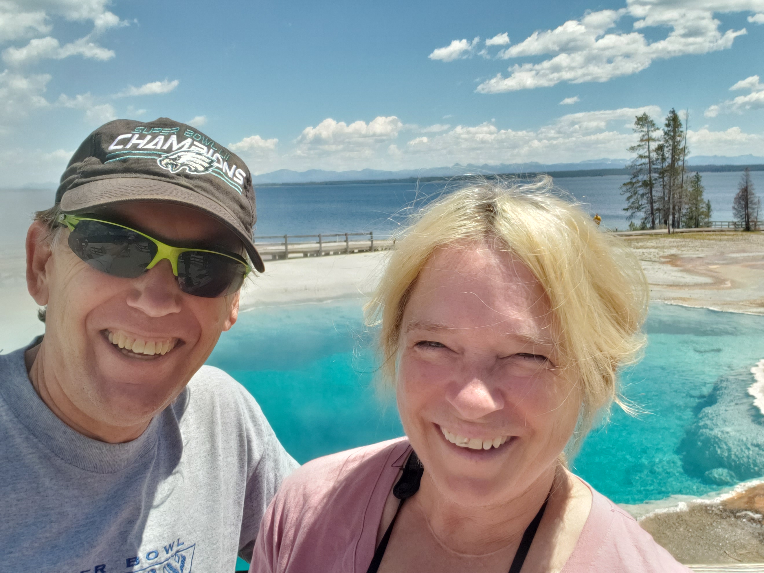 Simon & Susan Veness at Yellowstone National Park. Photo / Simon & Susan Veness