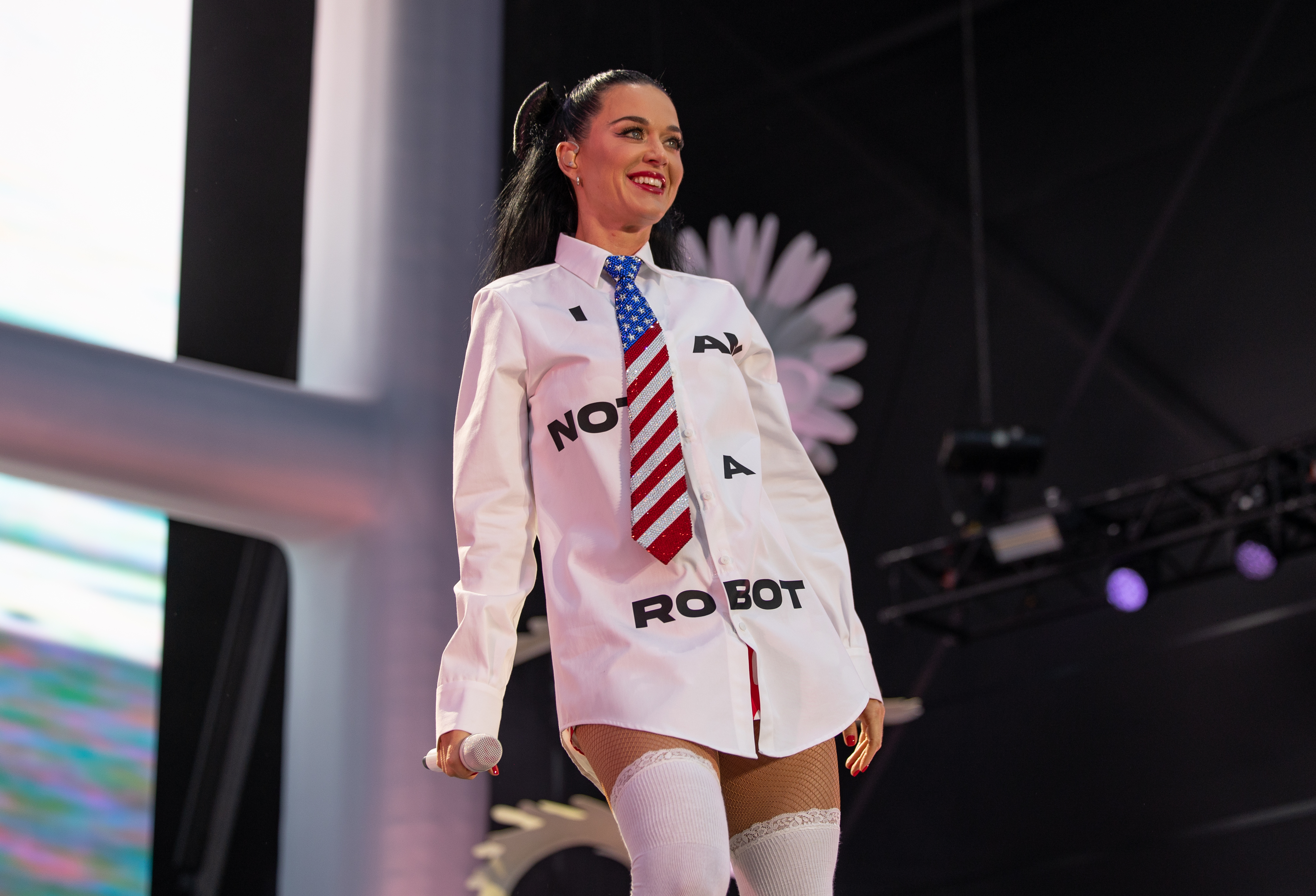 Katy Perry on stage at Blenheim Palace. Photo / Getty Images