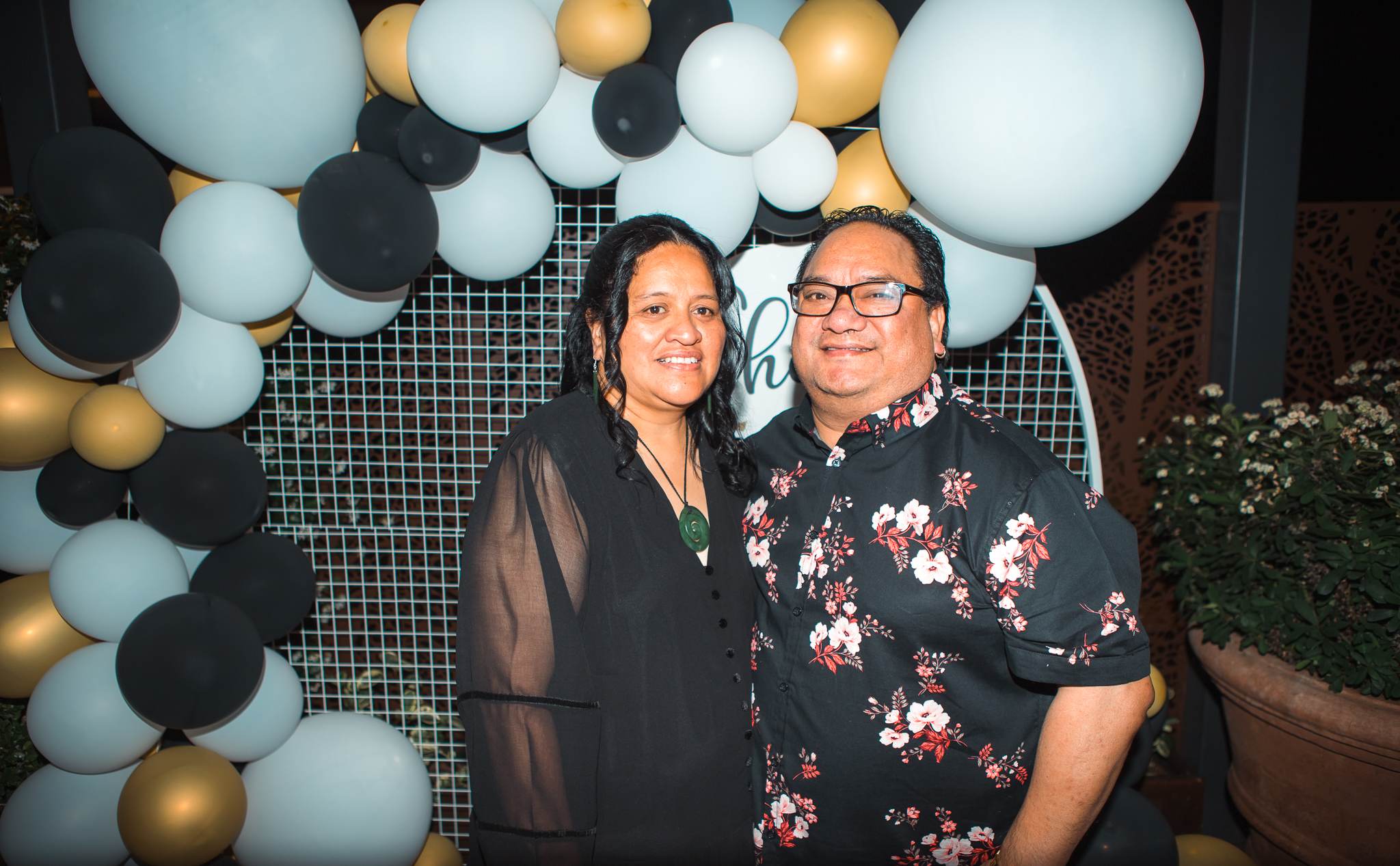 Sharlene Taiti and her husband Paul.