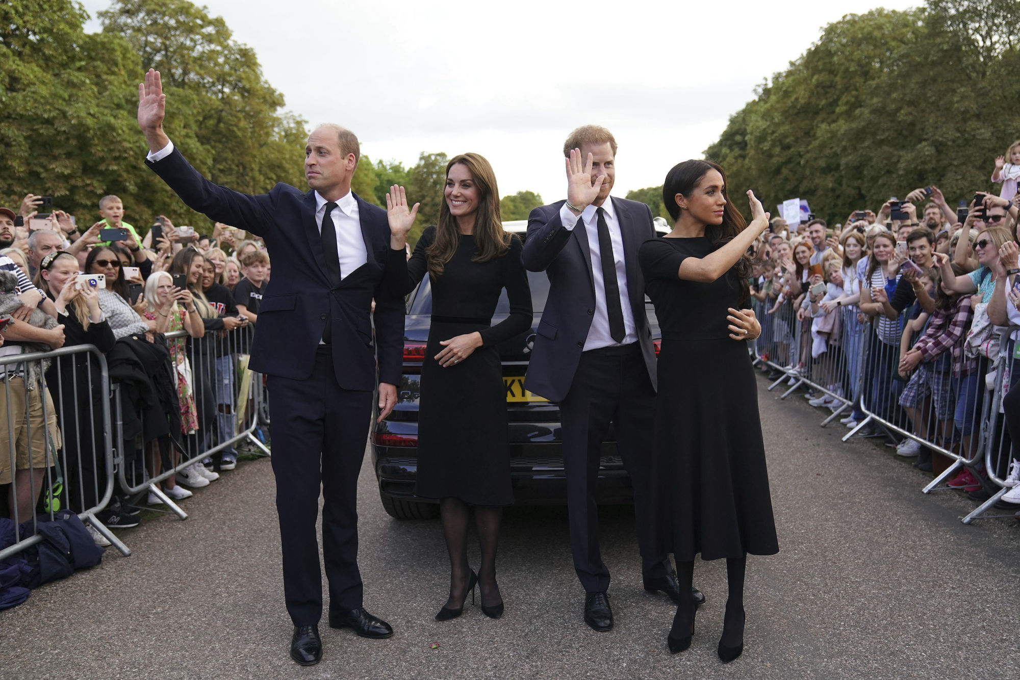 Prince William, Kate, Princess of Wales, Prince Harry and Meghan, Duchess of Sussex could be reunited yet again at Christmas this year. Photo / AP
