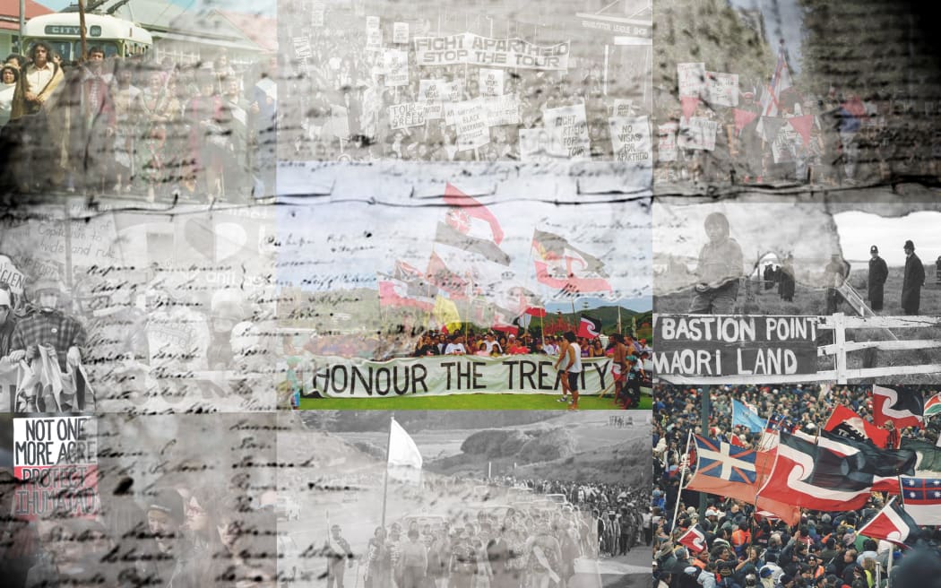 Compilation of past conflicts. Photo / RNZ