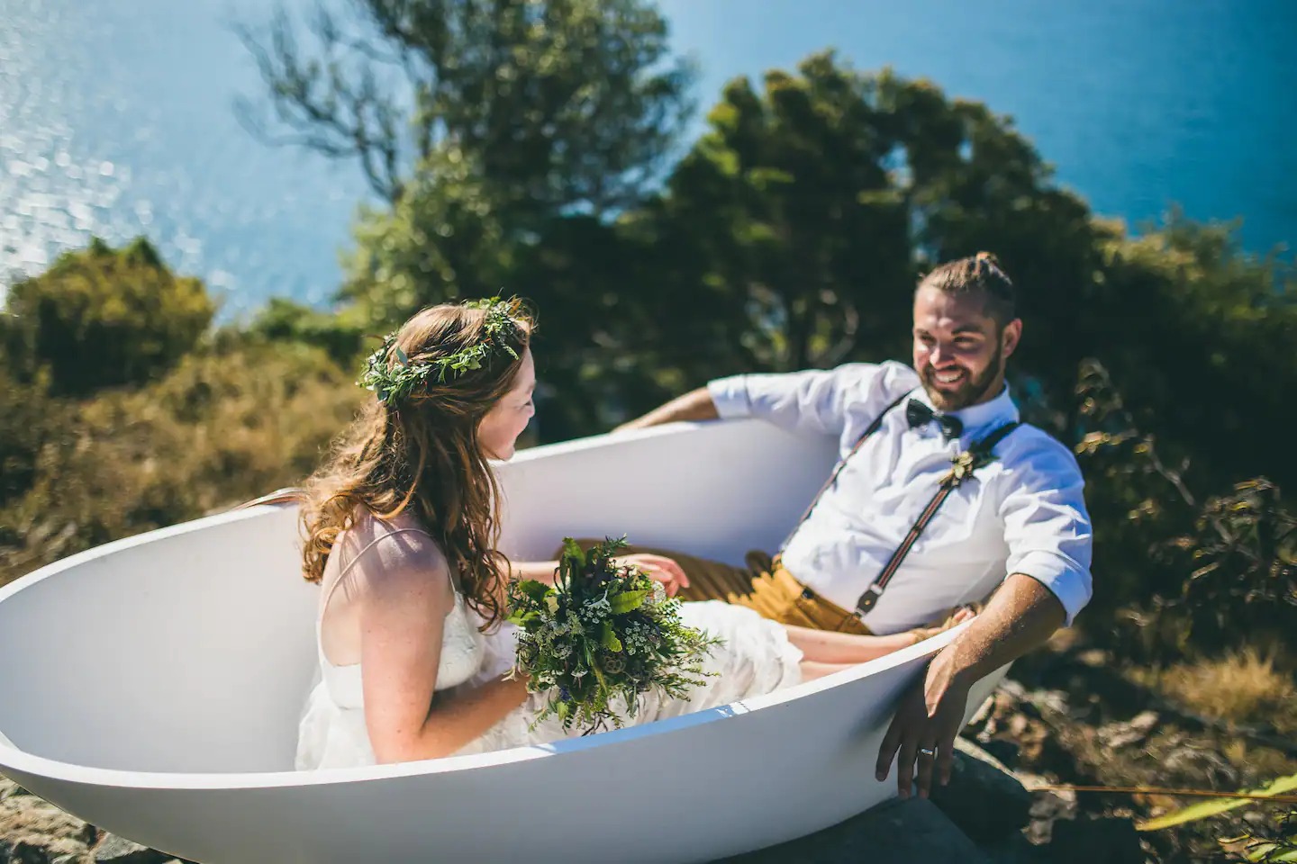 Couples and photographers have been drawn to this private island in Tasman Bay. Photo / Supplied