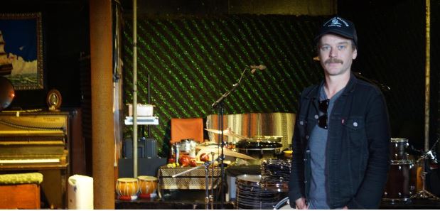 Chick's Hotel former venue co-manager Tom Bell has turned the space into a recording studio. Photo / Greta Yeoman.