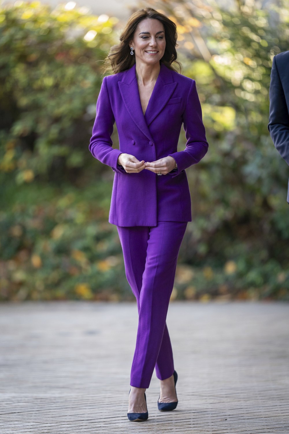 Catherine, Princess of Wales, wears Emilia Wickstead to the Shaping Us National Symposium. Photo / AP