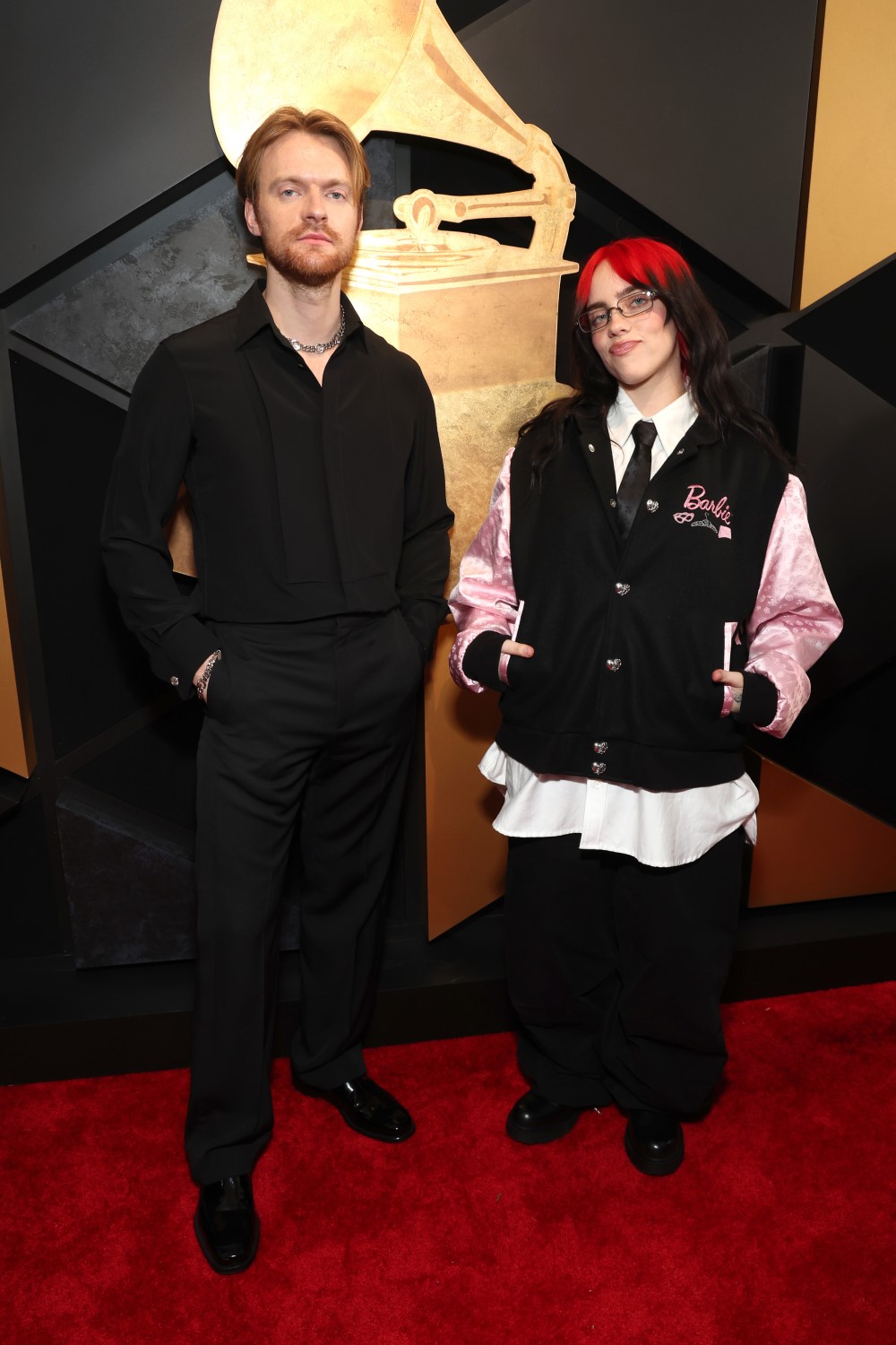 Finneas and Billie Eilish attend the 66th Grammy Awards in Los Angeles. Photo / Kevin Mazur, Getty Images