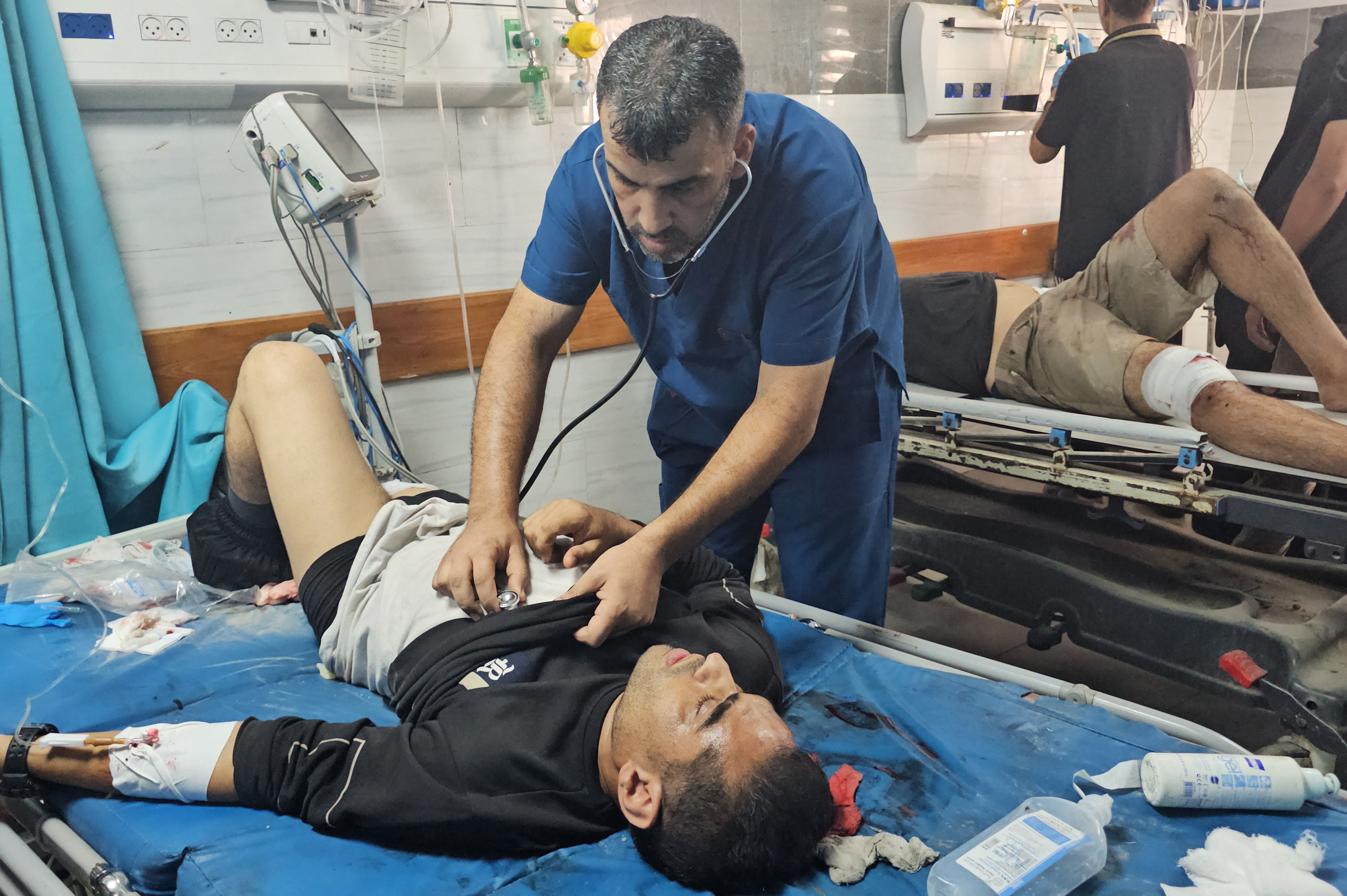 It was reported that there were casualties, including children, killed and wounded as a result of an Israeli Army attack on a school sheltering displaced people in northern Gaza. Photo / Anadolu via Getty Images