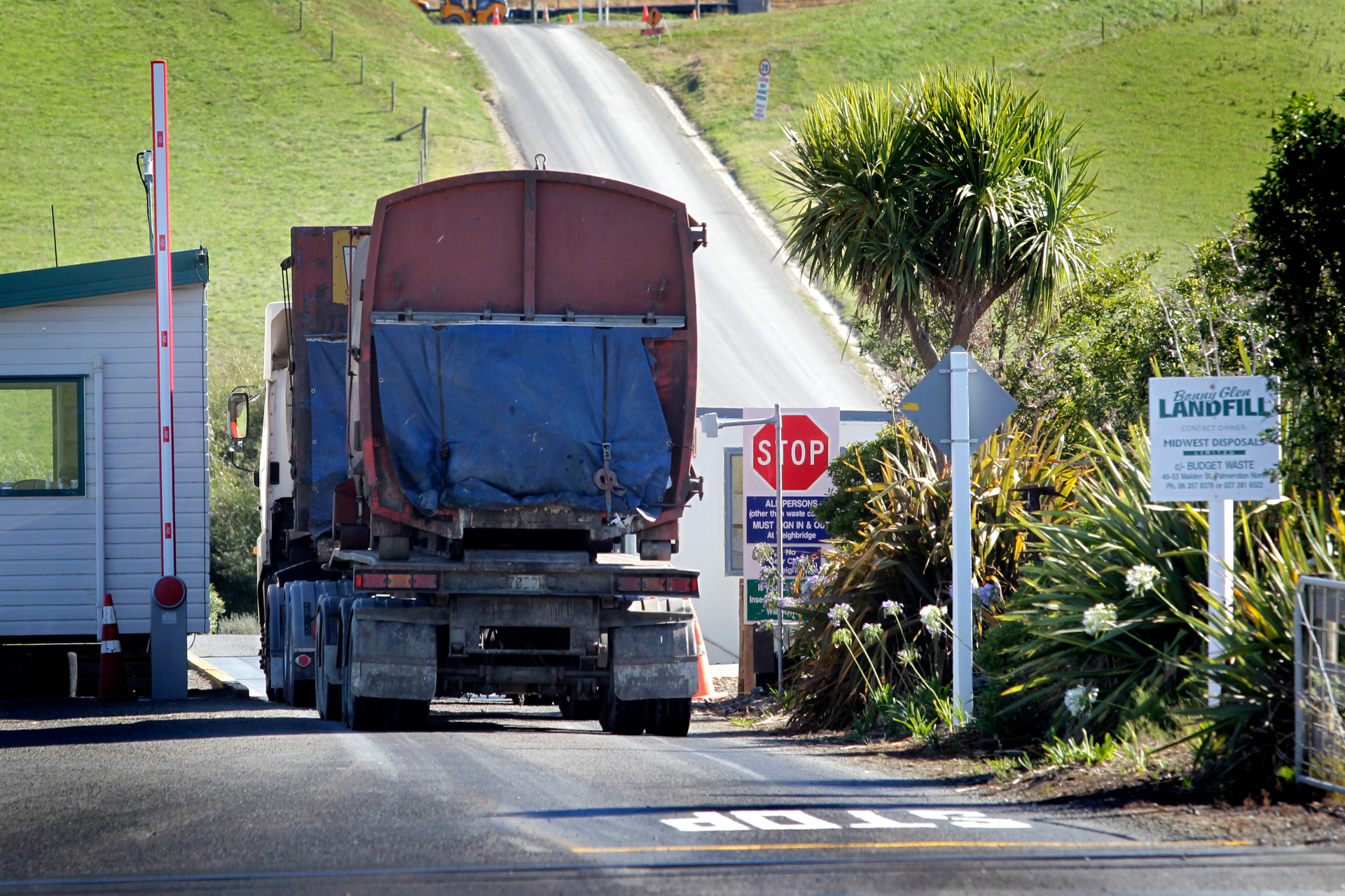 Palmerston North waste gets trucked to a hole in the ground called Bonny Glen, near Marton. Photo / Bevan Conley