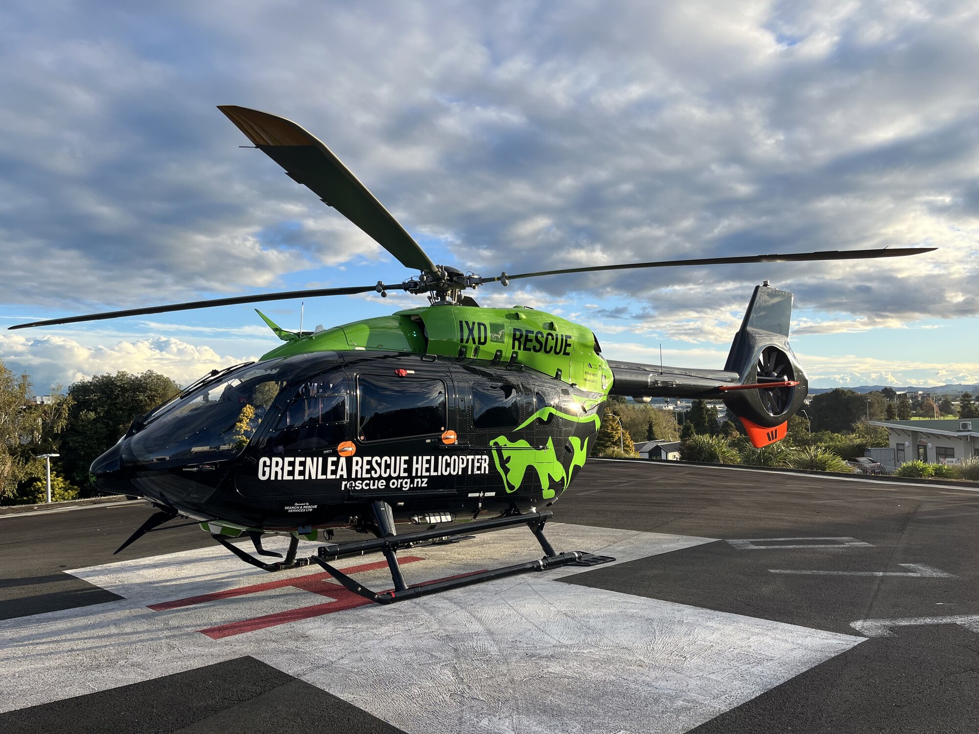 The Taupō-based Greenlea Rescue Helicopter.