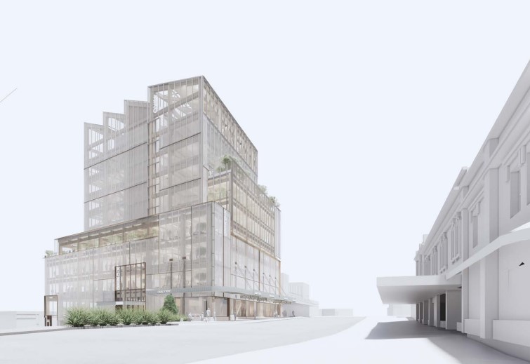 James Kirkpatrick Group plans this office block at 538 Karangahape Rd. Photo / resource consent application