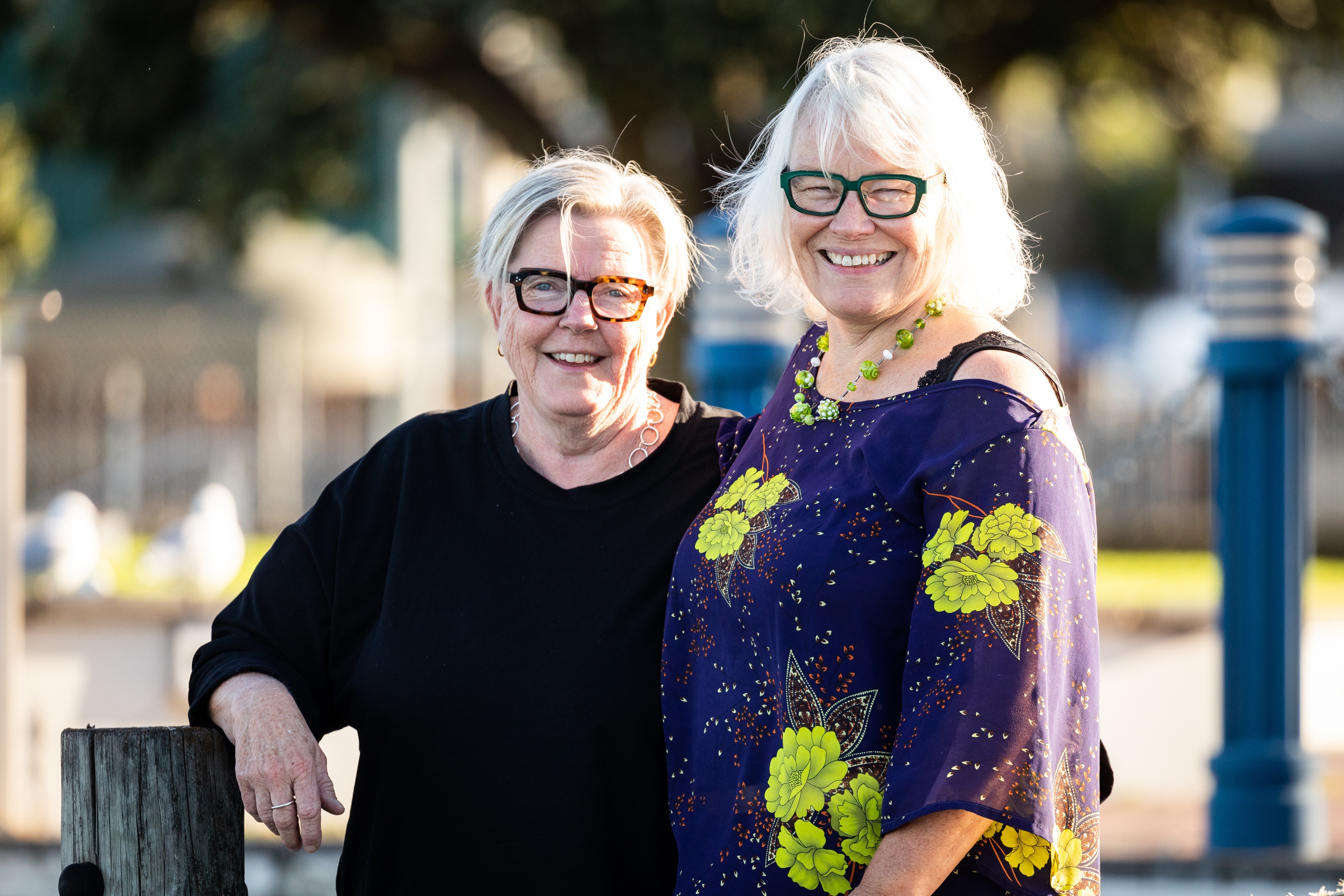 For Arls Foster (left) and Sandy Scarrow, getting married was a “human rights statement”. Photo / Alex Cairns