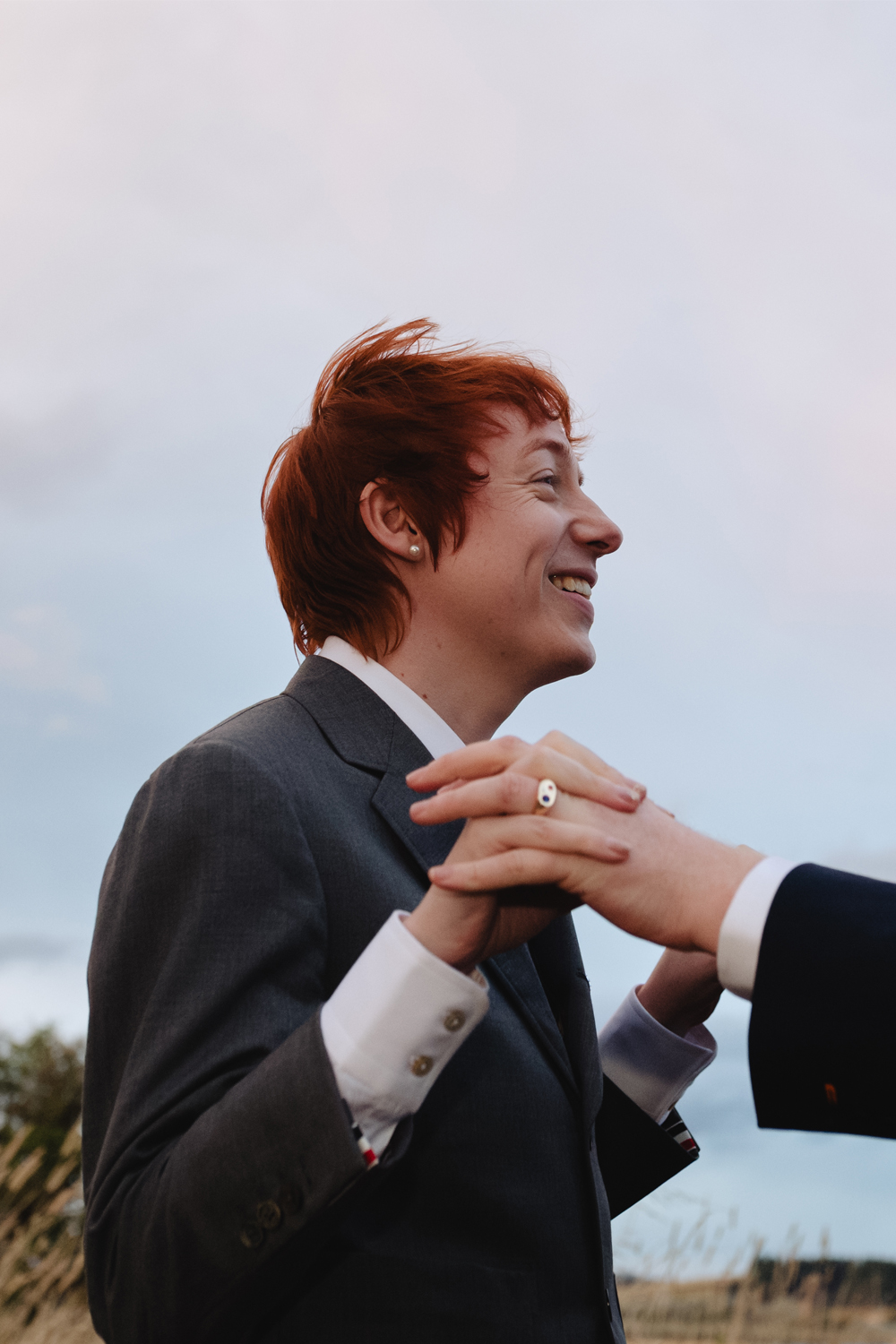 The couple wanted a relaxed day to reflect their relationship, taste and lives. Photo / Sara Tansy