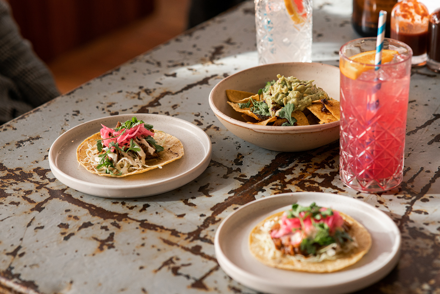 Paloma’s menu includes cured salmon tostadas, market fish ceviche, empanadas and chicken wings. Photo / Supplied