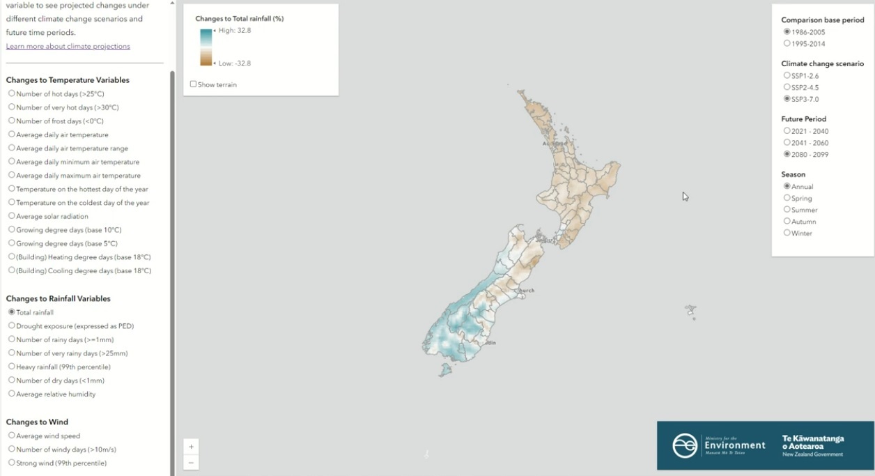 The new data can be searched on an online map.
