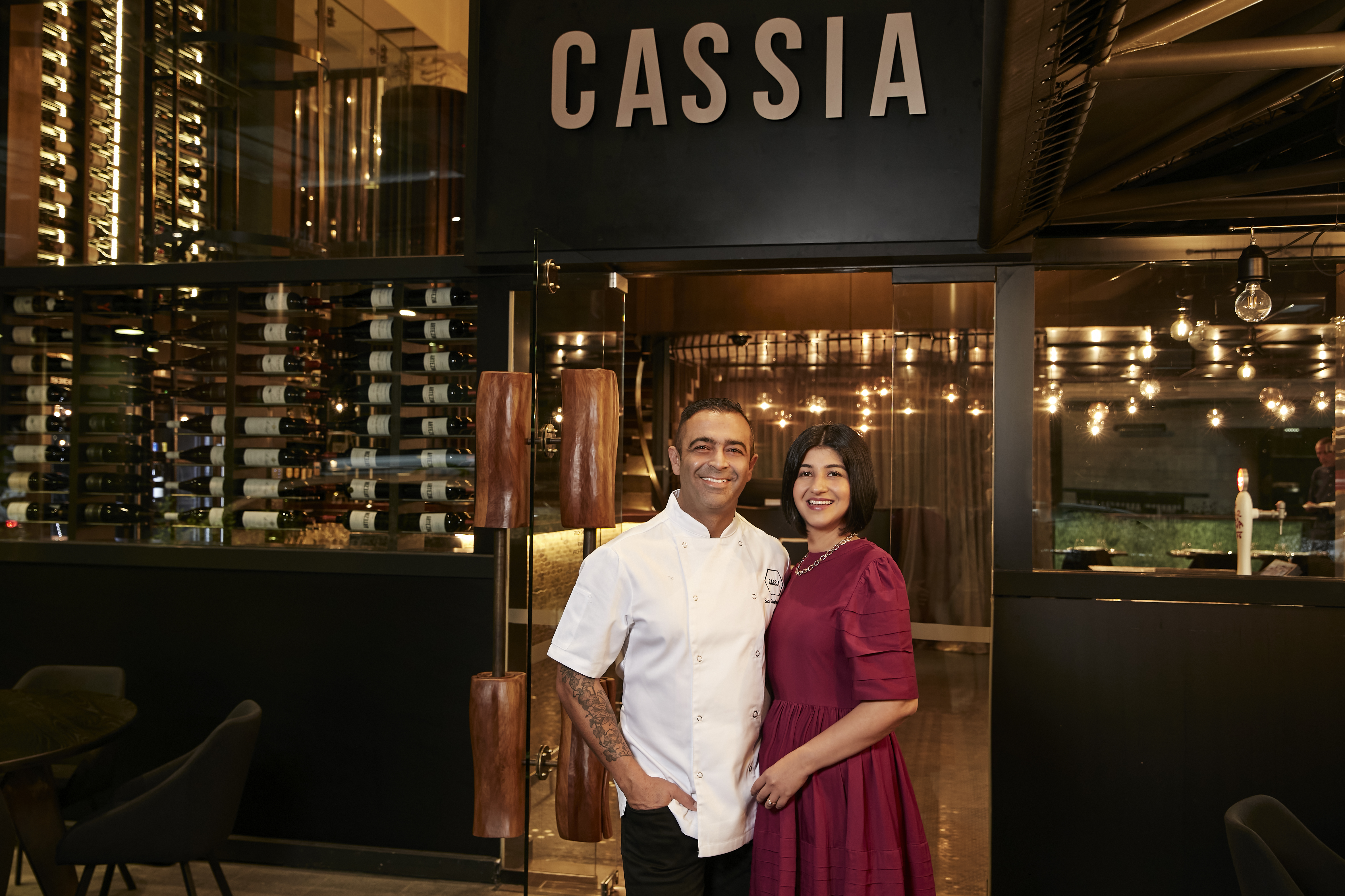 Sid and Chand Sahrawat outside the new Cassia. Photo / Babiche Martens