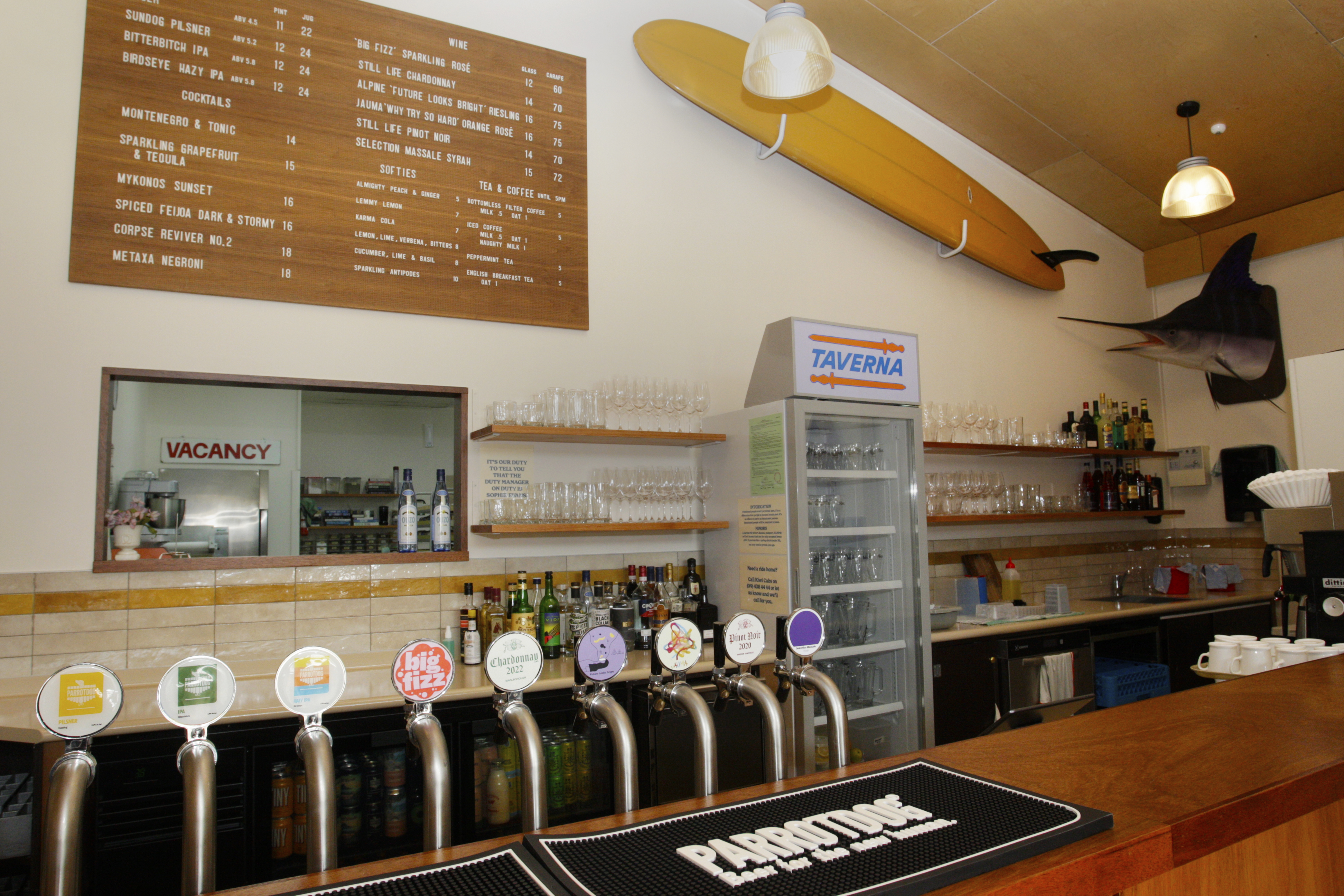 Local Talent Taverna in Whangārei boasts a beachy diner vibe. Photo / Tania Whyte