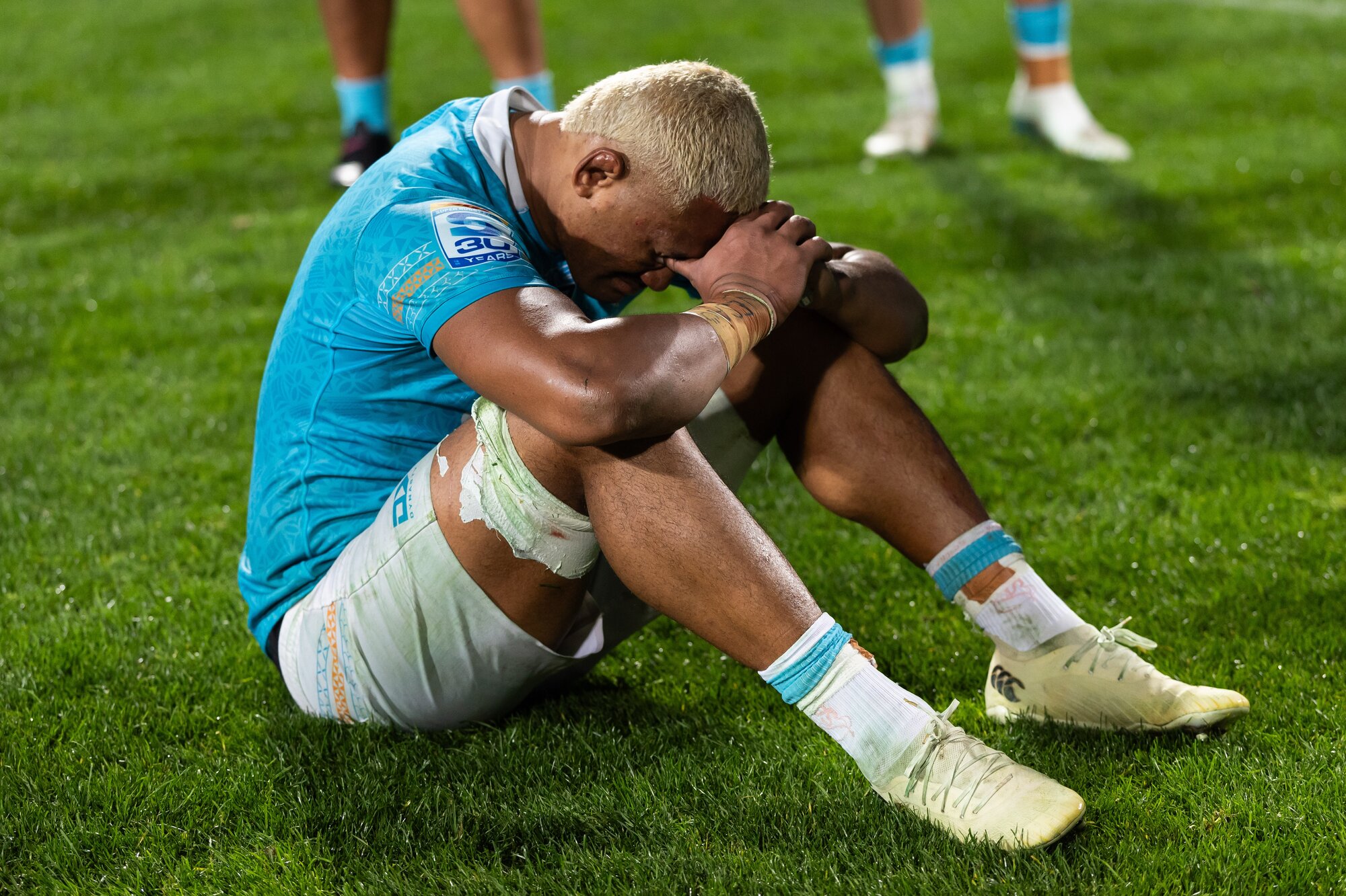 Moana Pasifika's Semisi Paea after a defeat during the 2026 Super Rugby season. Photo / Photosport
