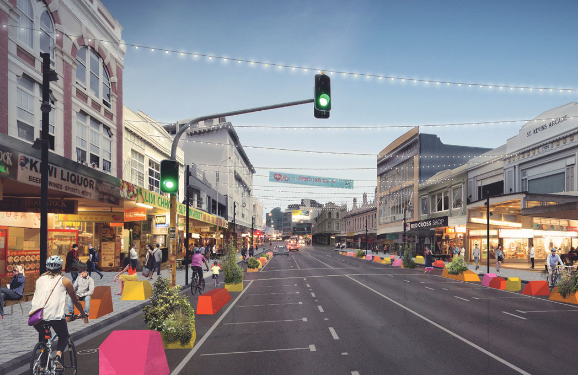 Wayne Brown said the Karangahape Rd cycleway costing $12,000 a metre is not a good investment. Image / Auckland Transport
