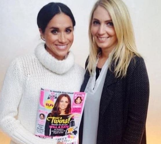 Meghan Markle with deputy editor Denise Cash, of U magazine in 2014. Photo / denisecash,Instagram