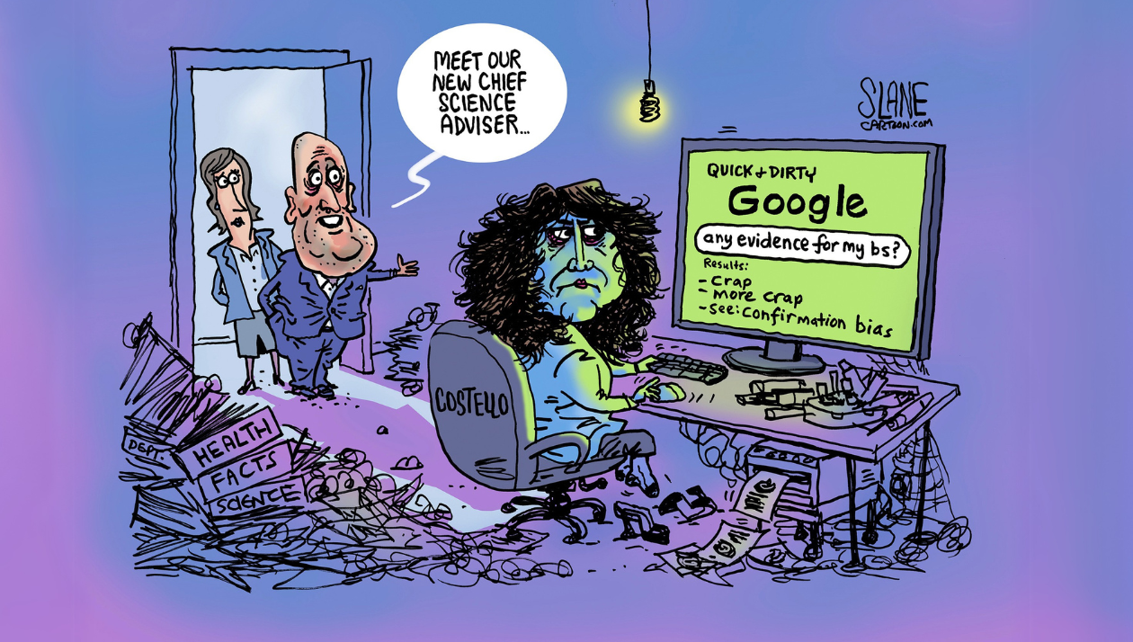 Cartoon Wetenschapslab