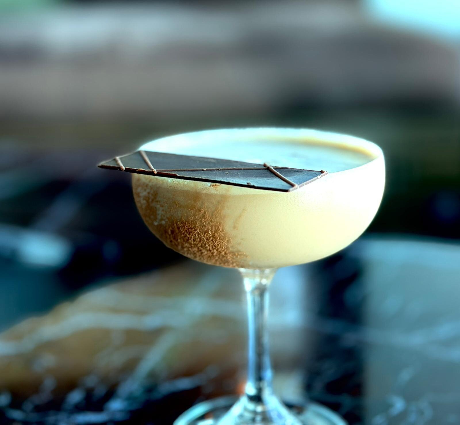 A Dulche de Leche martini, made by Vanessa Vega, bartender at Auckland's SkyBar.