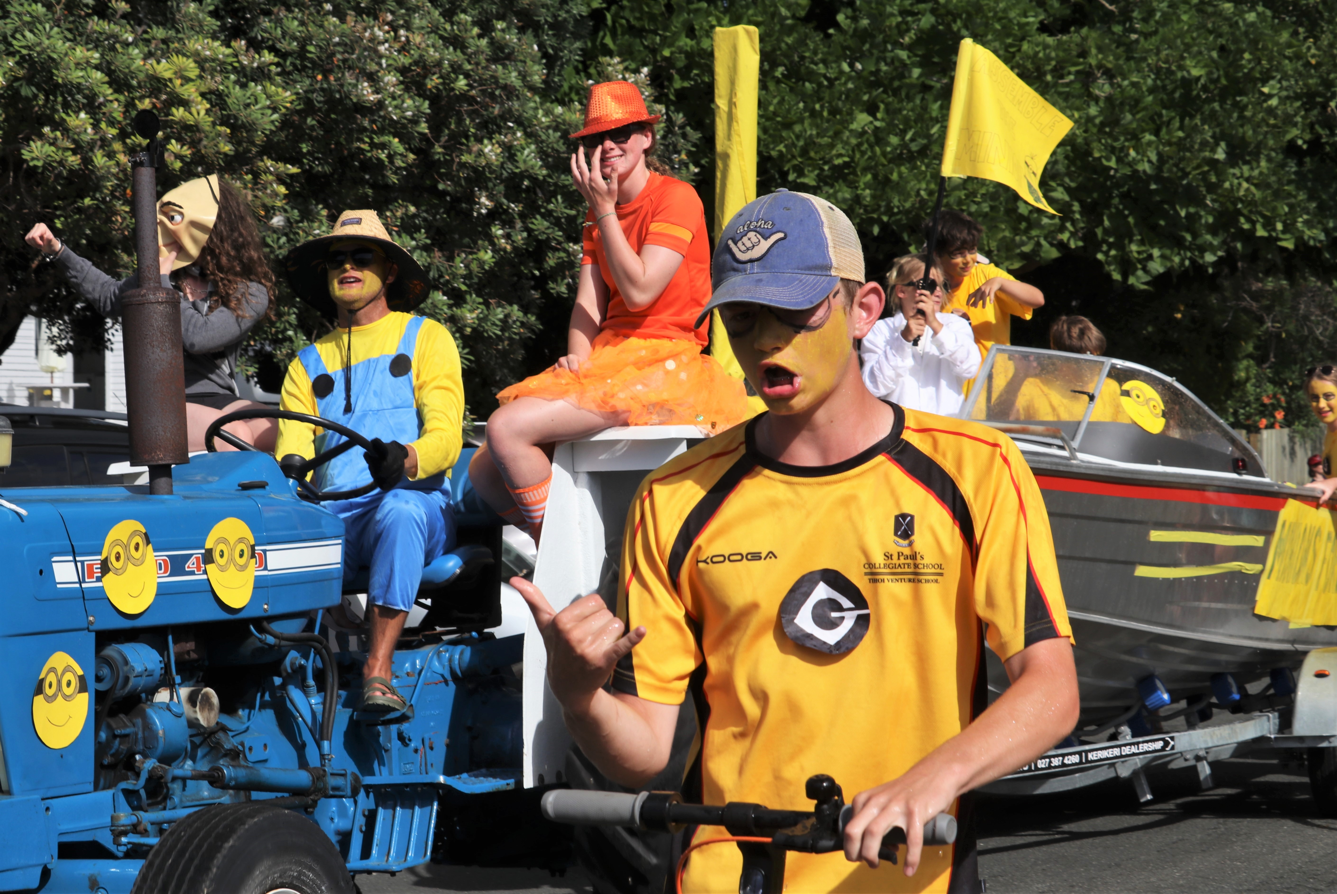 A Minion-themed team took out second place for best team effort. Photo / Peter de Graaf