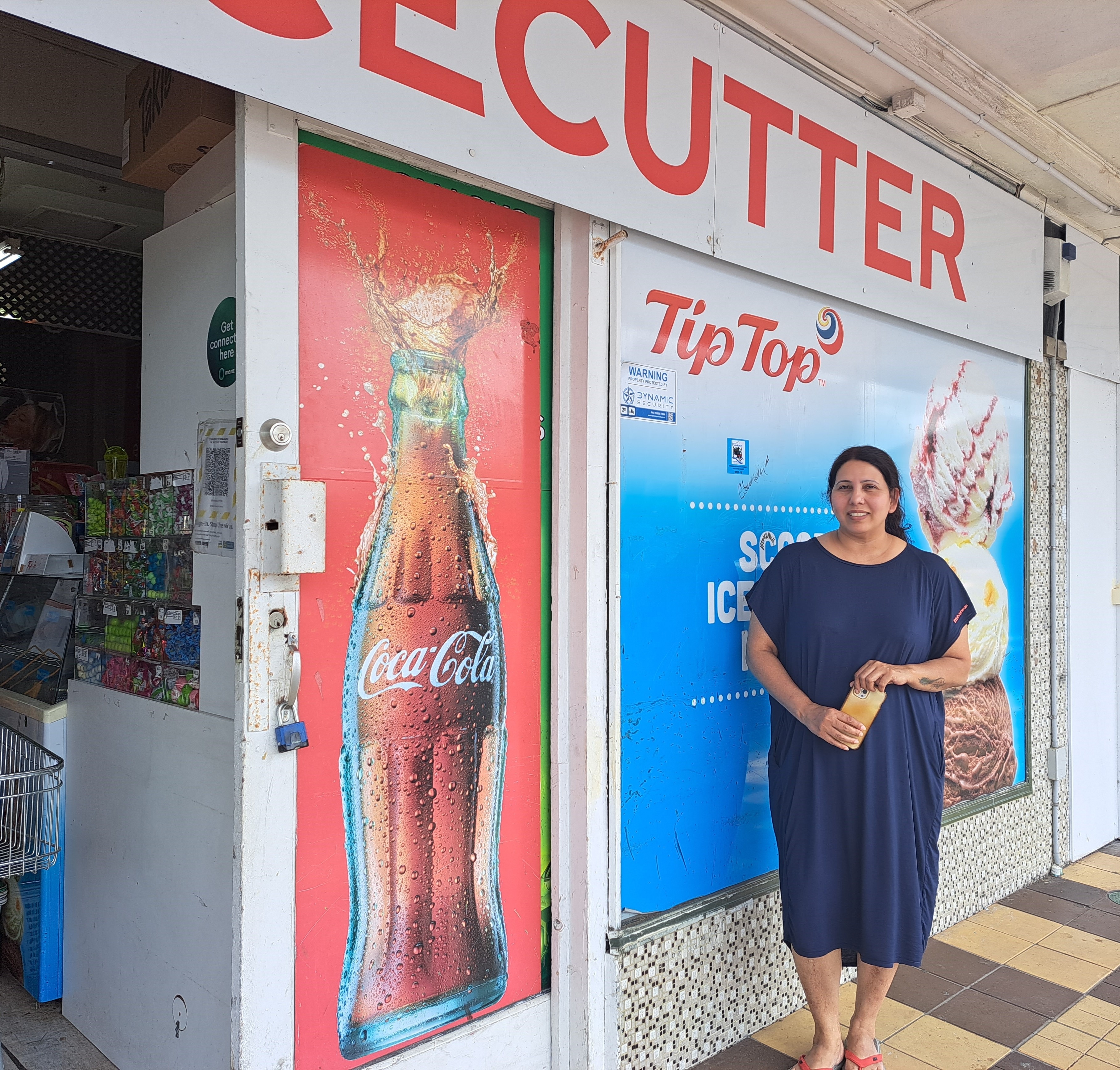 Kawakawa shop owner Karam Gill said increased transport costs due to the Brynderwyns closure will affect her business. Photo / Jenny Ling