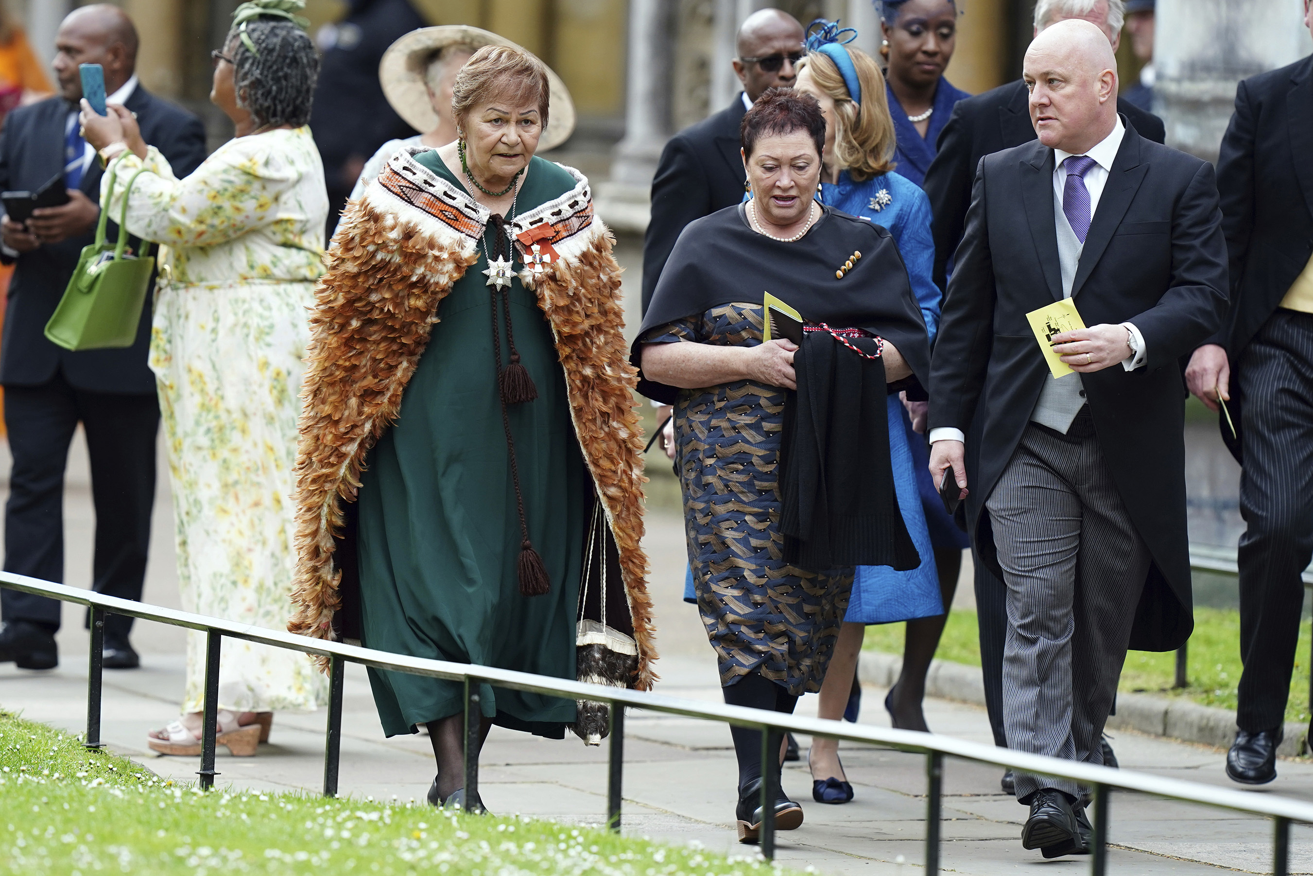 Opposition leader Christopher Luxon shown arriving at Westminster Abbey ahead of the coronation service. Photo / Jane Barlow / PA via AP