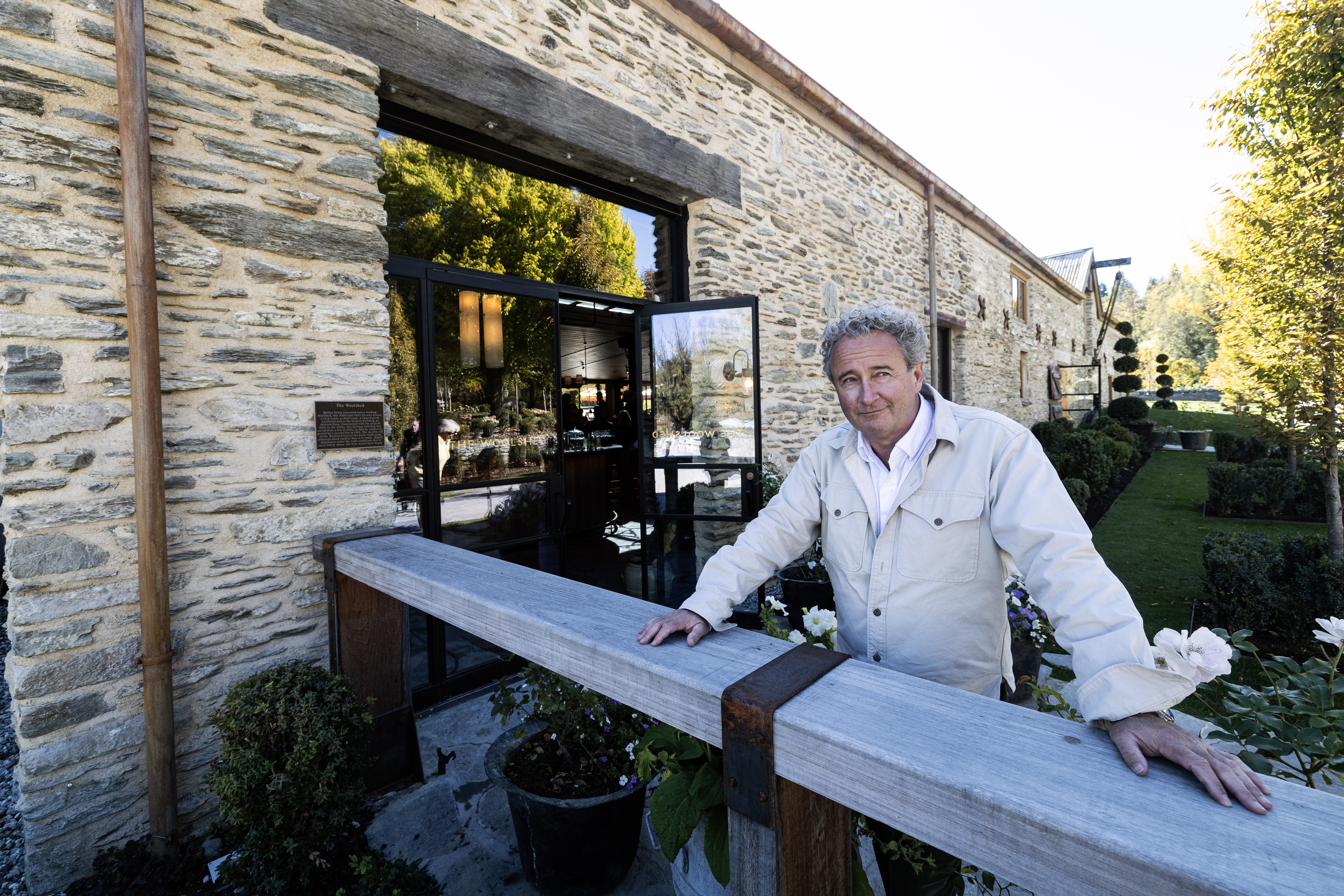Chris Meehan, who is expected in Barcelona, pictured outside The Woolshed in April at Ayrburn, which his company developed. Photo / Jason Oxenham