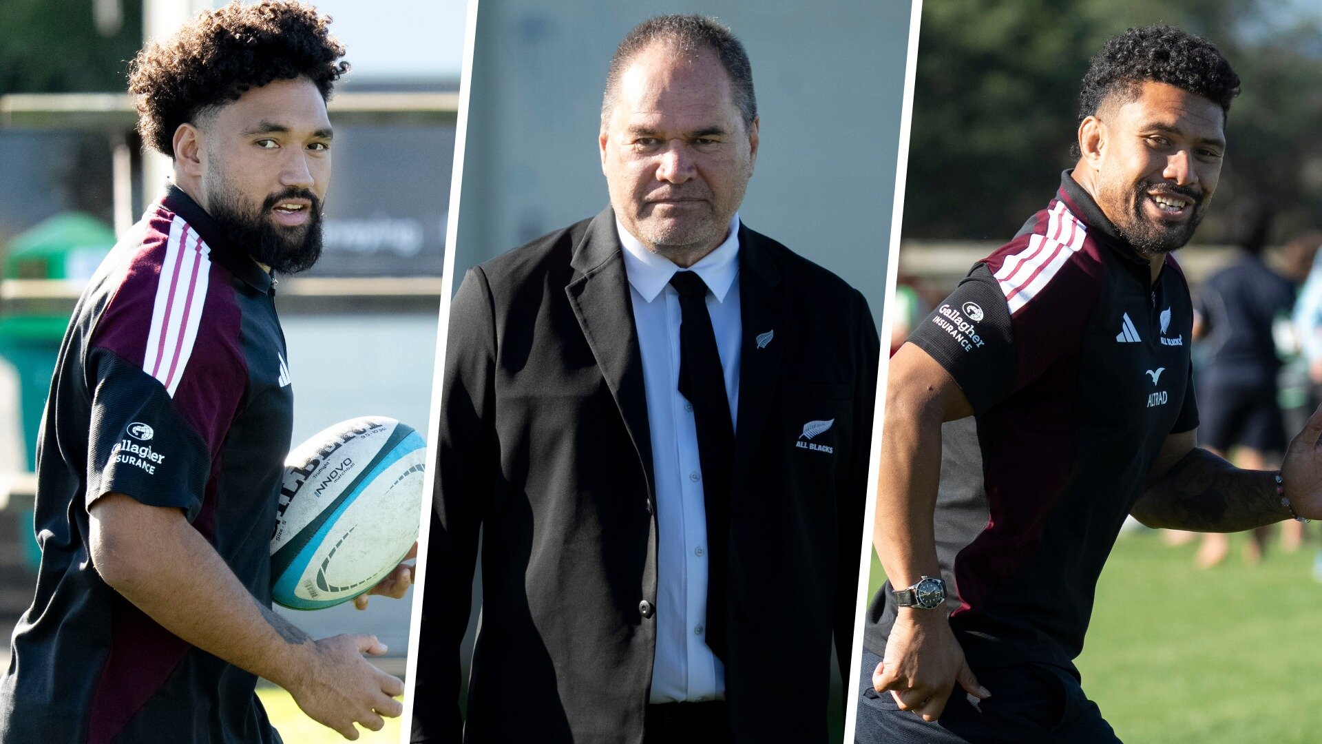 Fehi Fineanganofo, Dave Rennie and Ardie Savea. Photos / Photosport