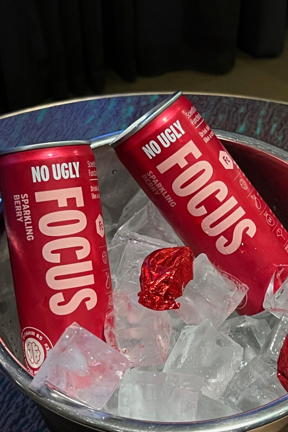 A fizzy pick-me-up was delivered to our door post-facial. Photo / Ash Cometti