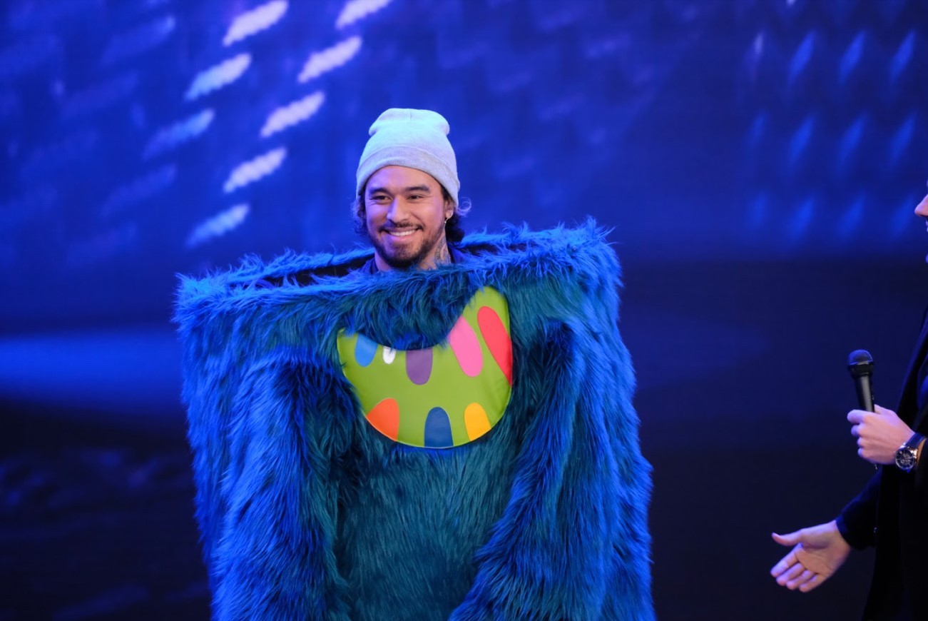 Rapper Kings was revealed to be the celebrity underneath the mask. Photo / Three