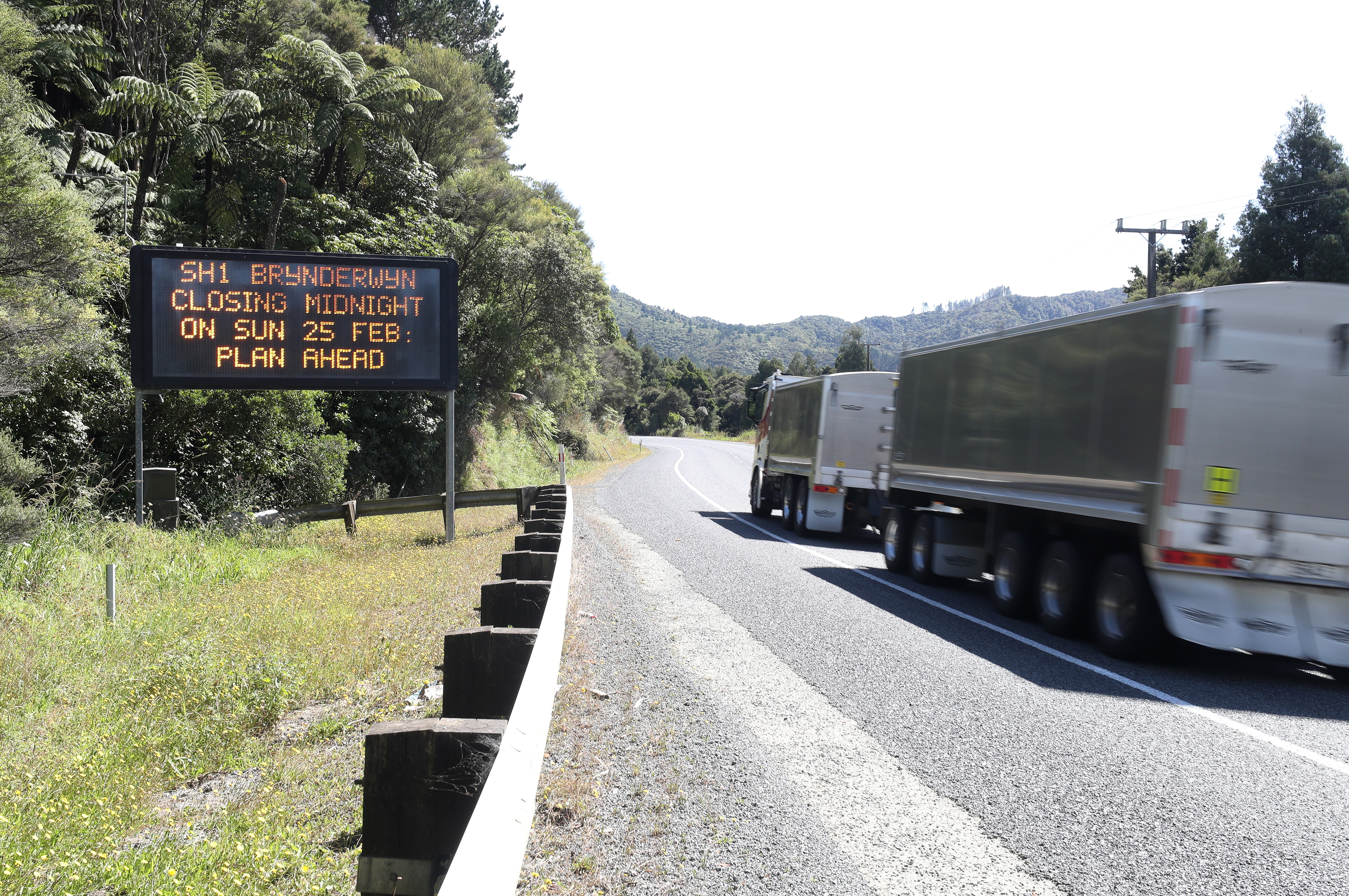 The Brynderwyns closure has caused disruptions for many motorists and businesses in the area. Photo / Michael Cunningham