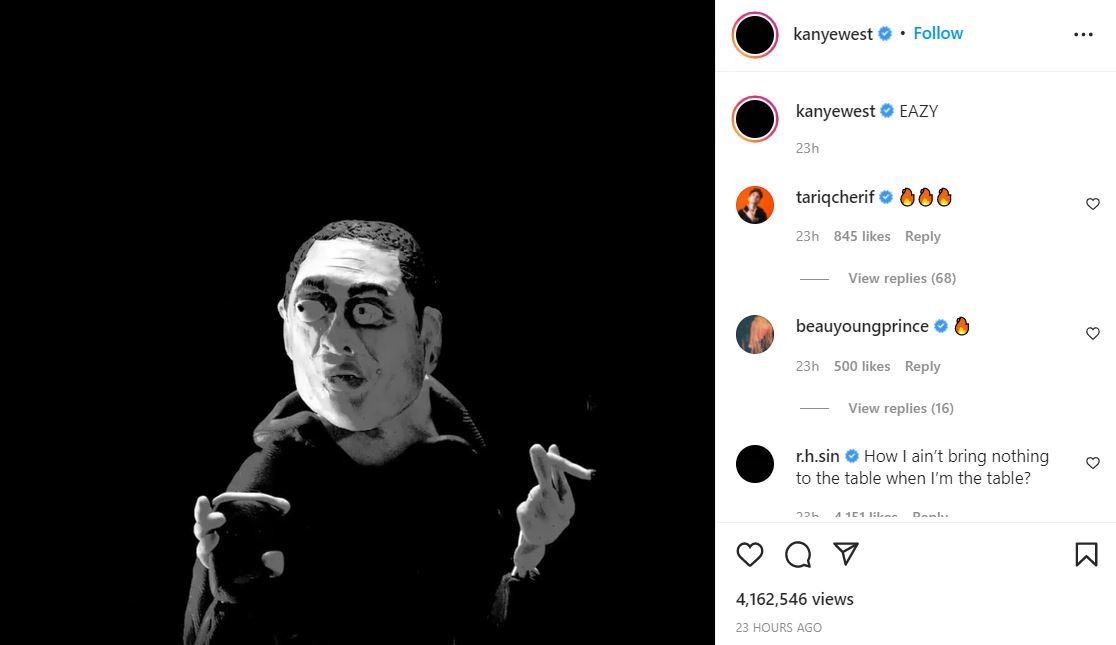 Pete Davidson depicted in Kanye West's video for new song Eazy. Photo / Instagram
